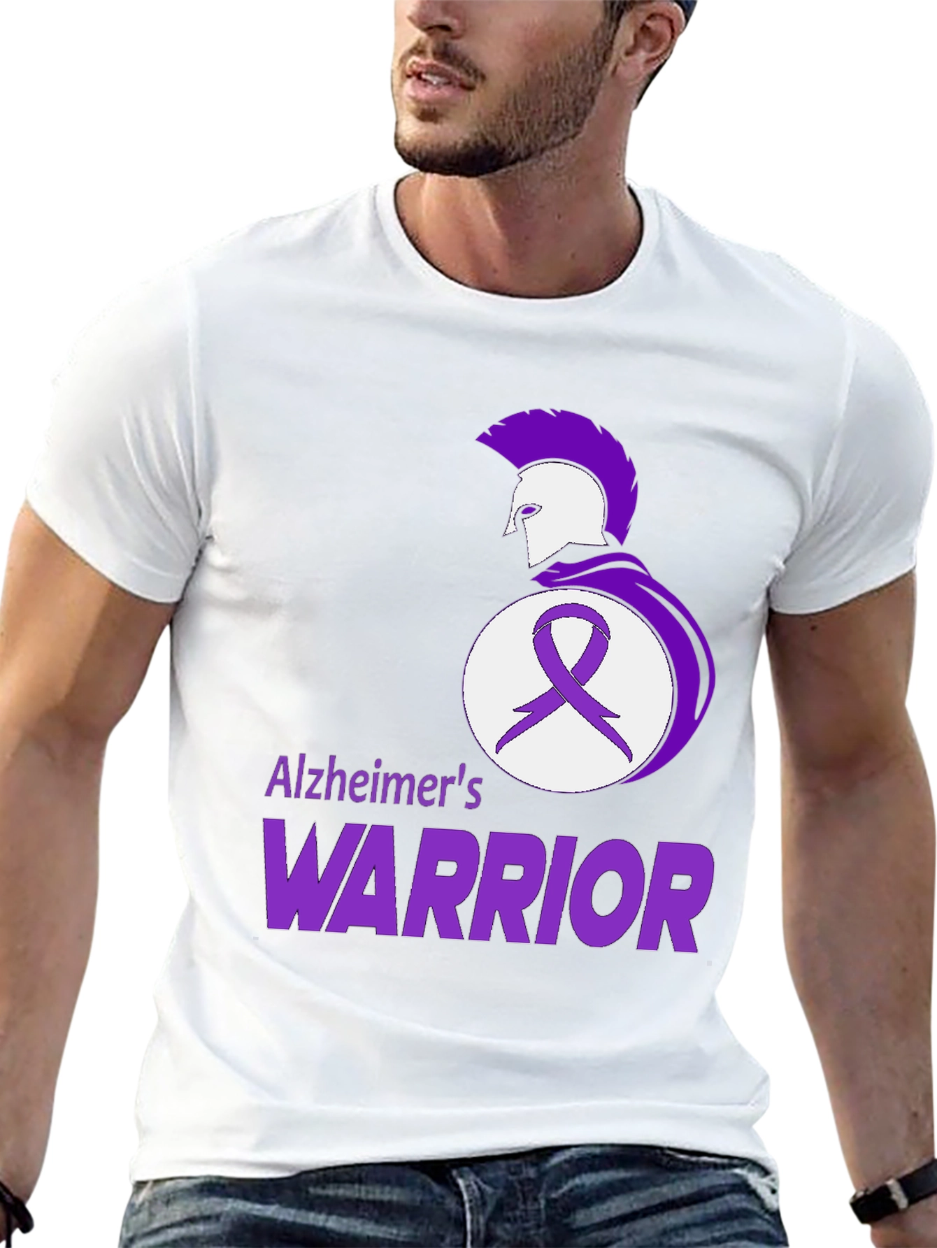 Alzheimers Warrior T-Shirt - Black