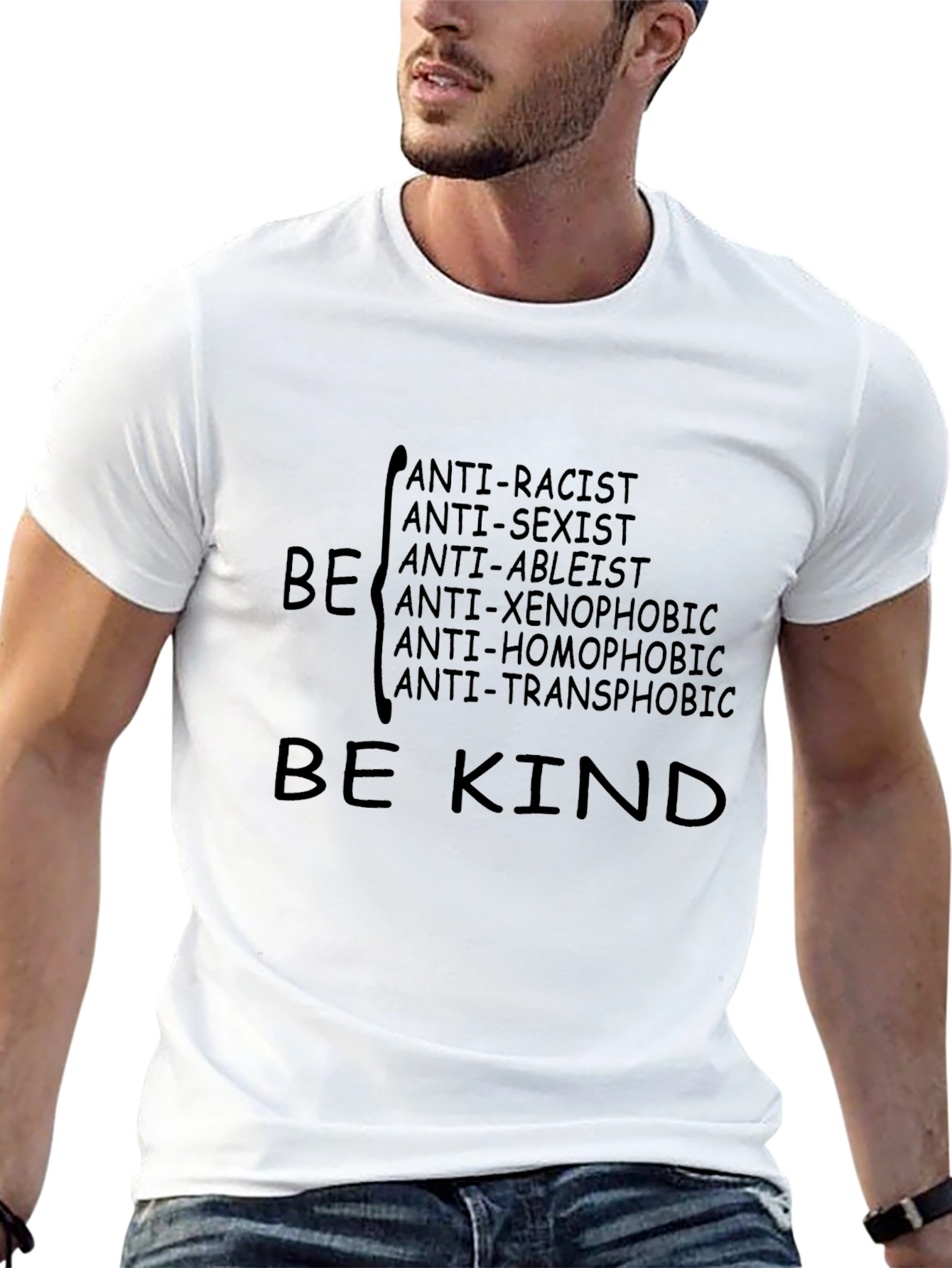 Be Kind Anti-Oppression Black T-Shirt