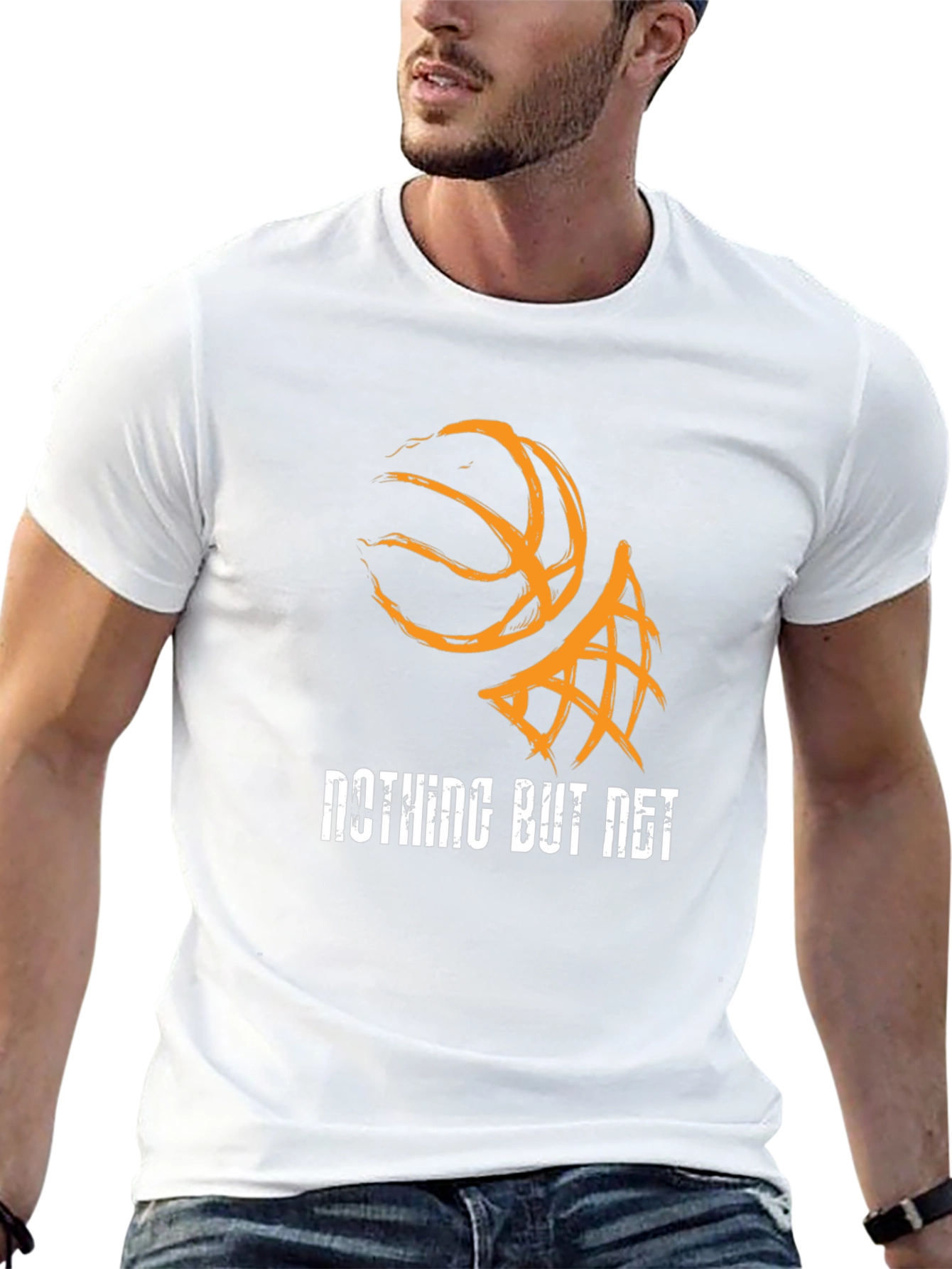Nothing But Net Basketball Graphic T-Shirt