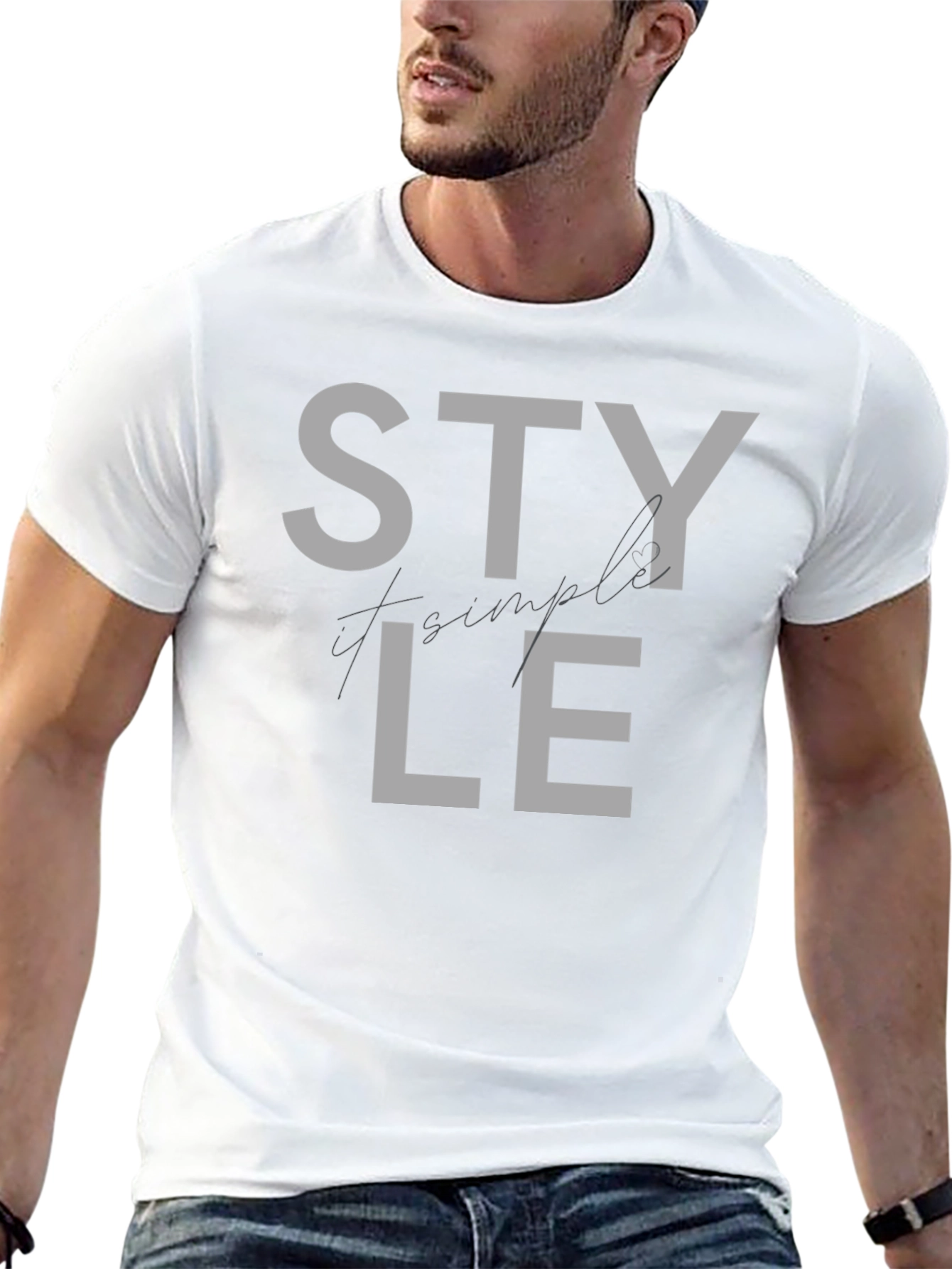 Stylish Black T-Shirt with STYLE Graphic