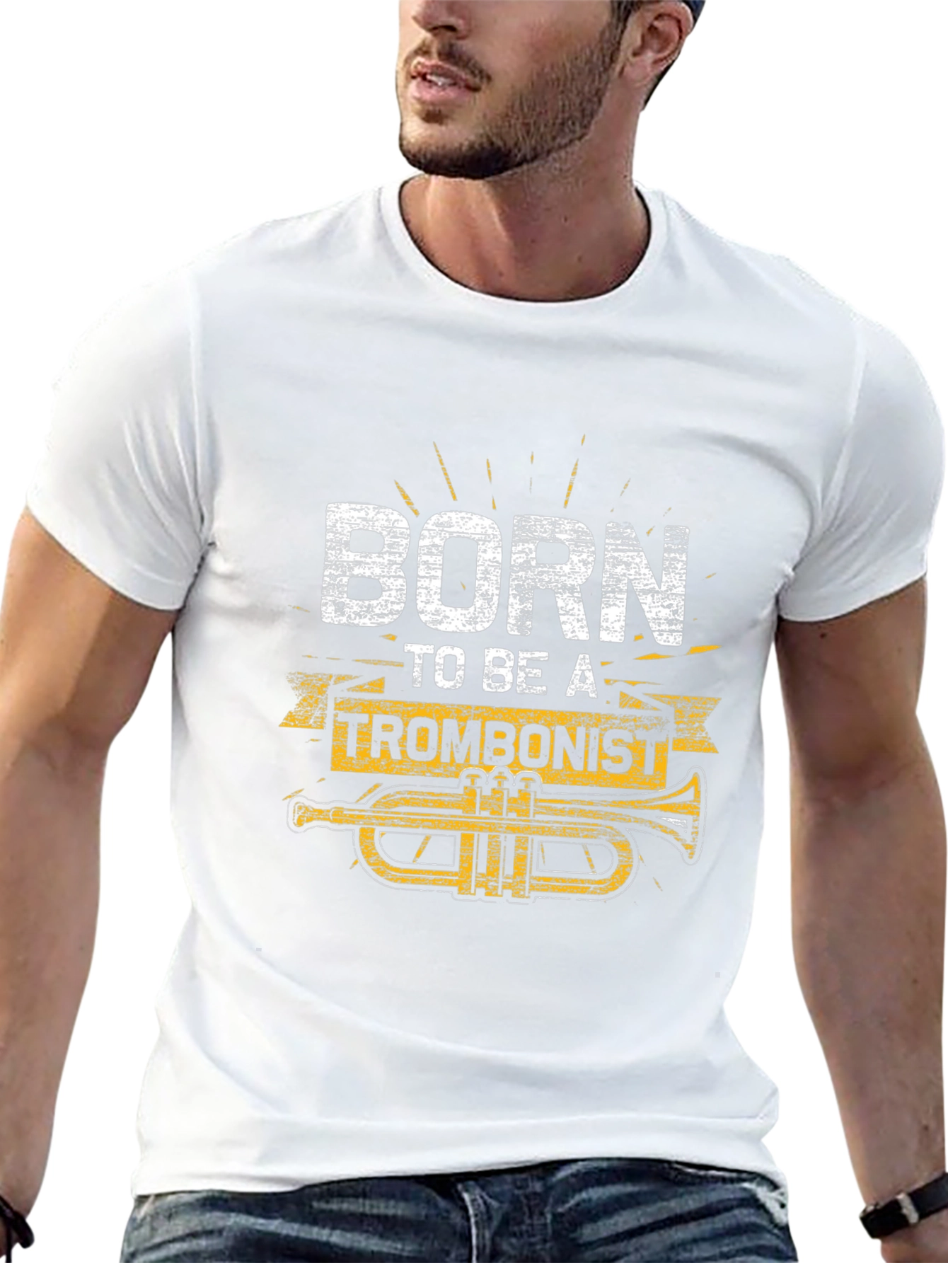 Born to Be a Trombonist Black T-Shirt