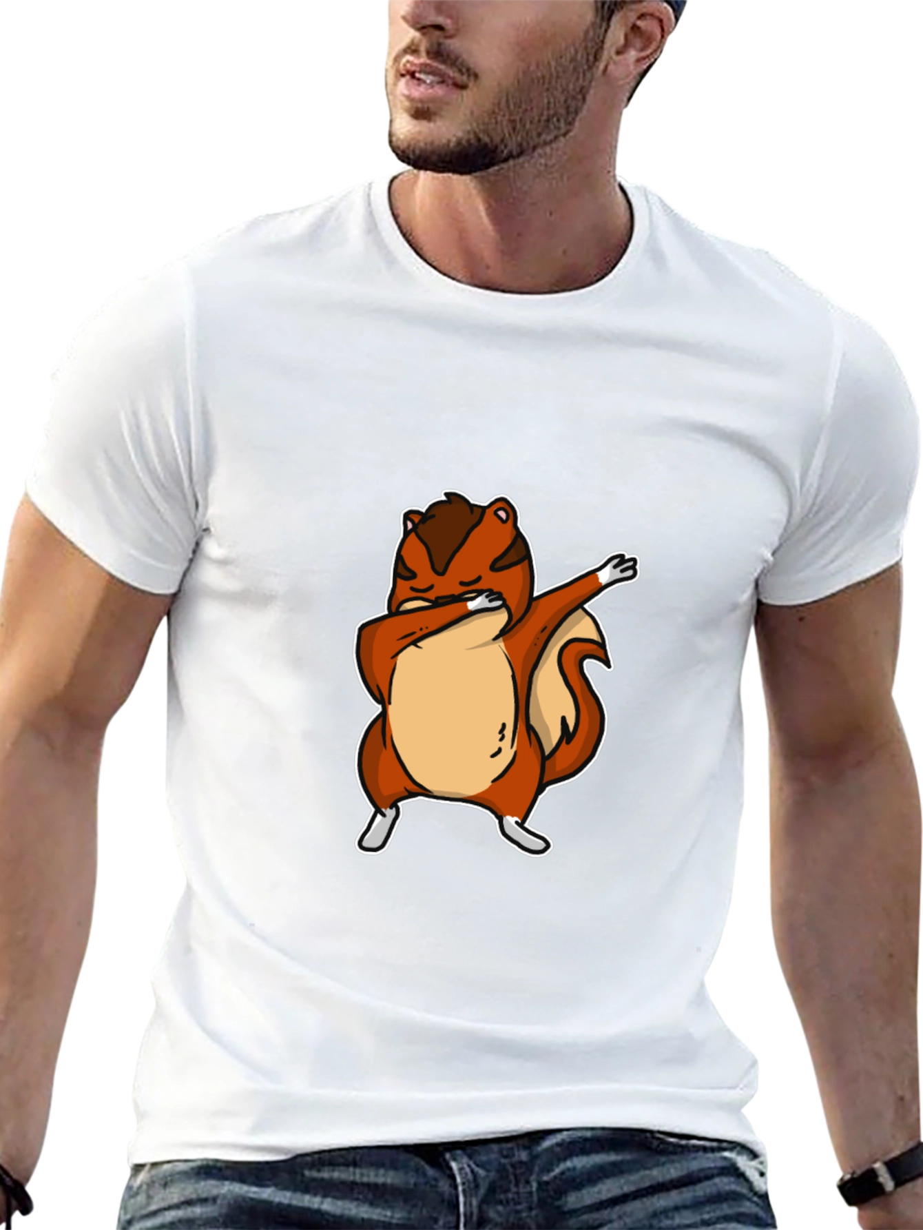 Dabbing Squirrel Graphic Tee - Cool Animal Design