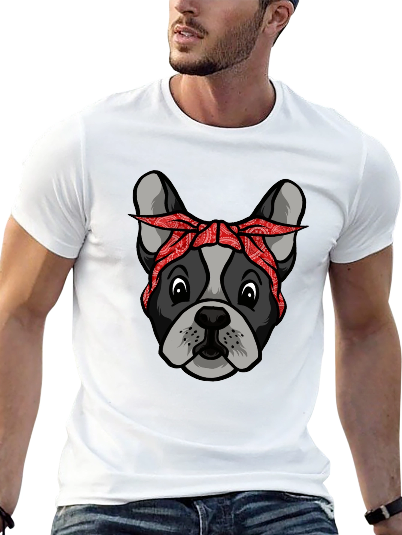 Bandana Dog Graphic T-Shirt
