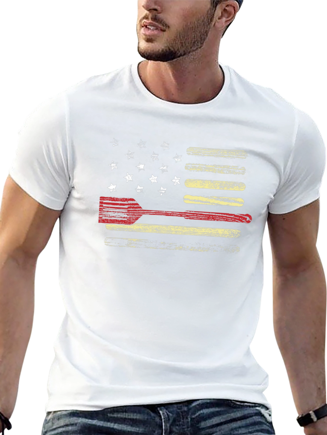 Firefighter American Flag T-Shirt