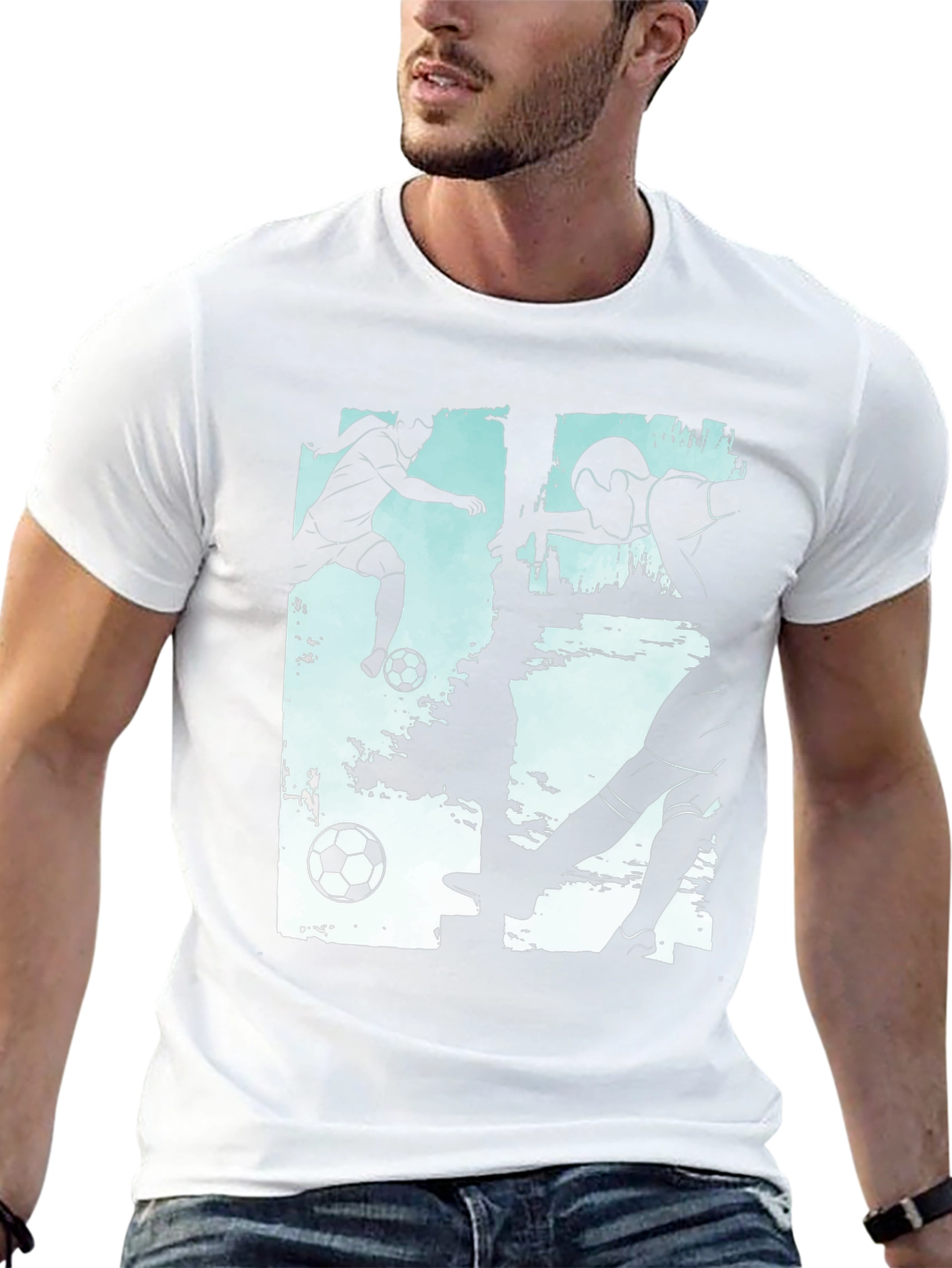 Soccer Silhouette Graphic Tee