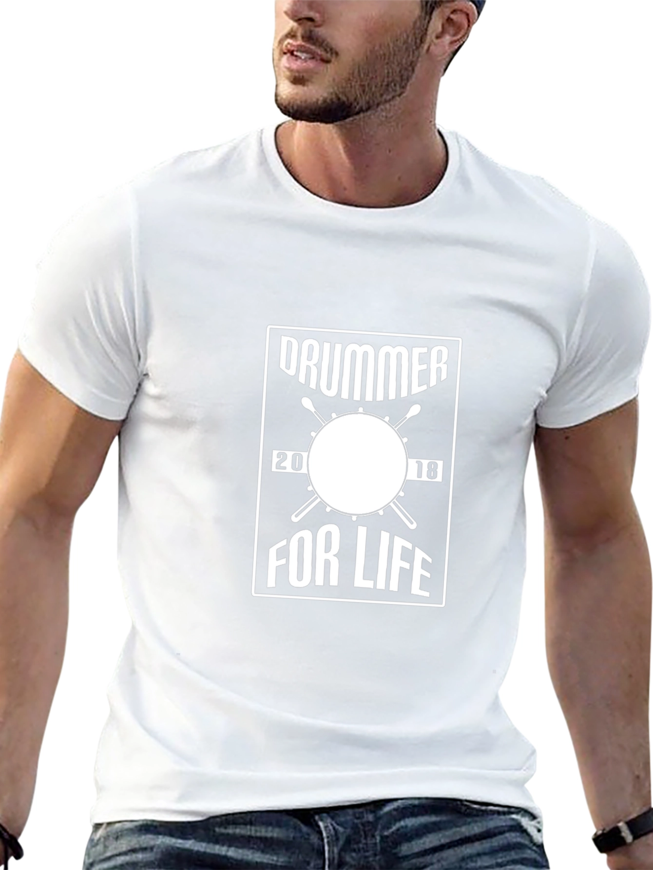 Drummer for Life Black T-Shirt