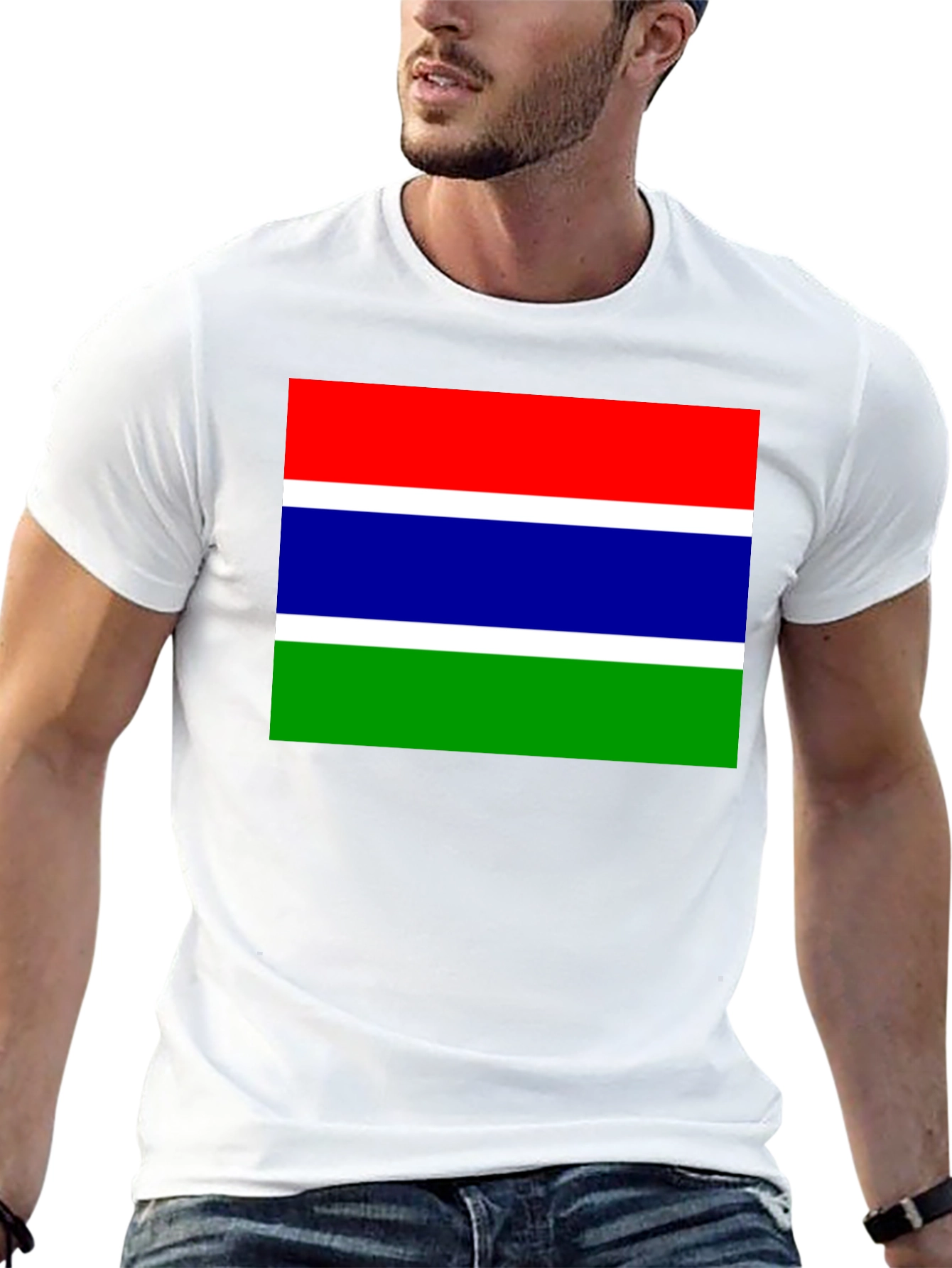 Gambia Flag T-Shirt - Patriotic Pride