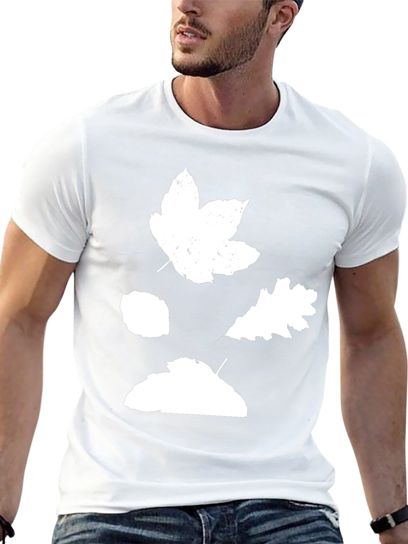 Autumn Leaves Graphic Tee - Stylish Fall Season Shirt