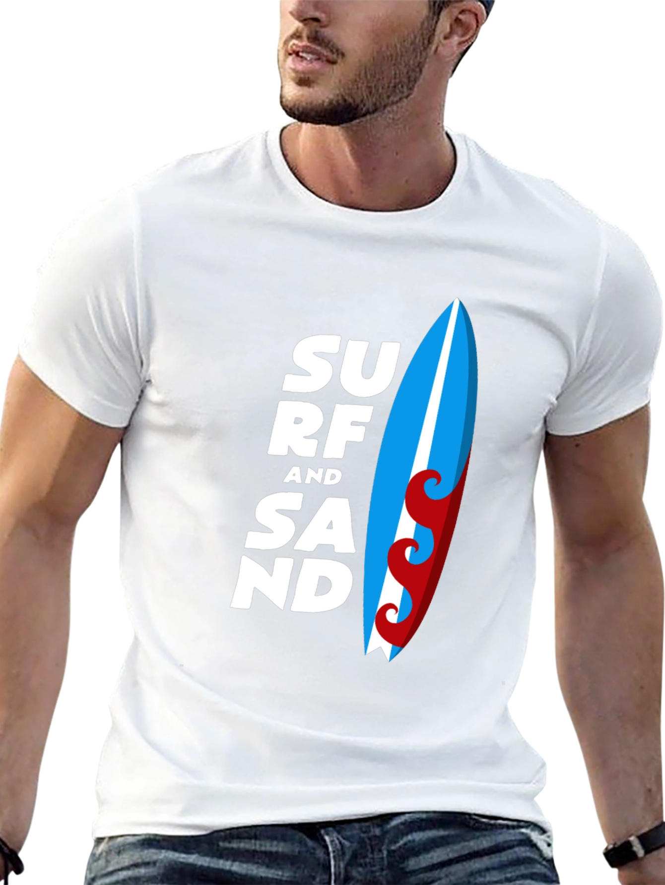 Surf and Sand Graphic T-Shirt - Black
