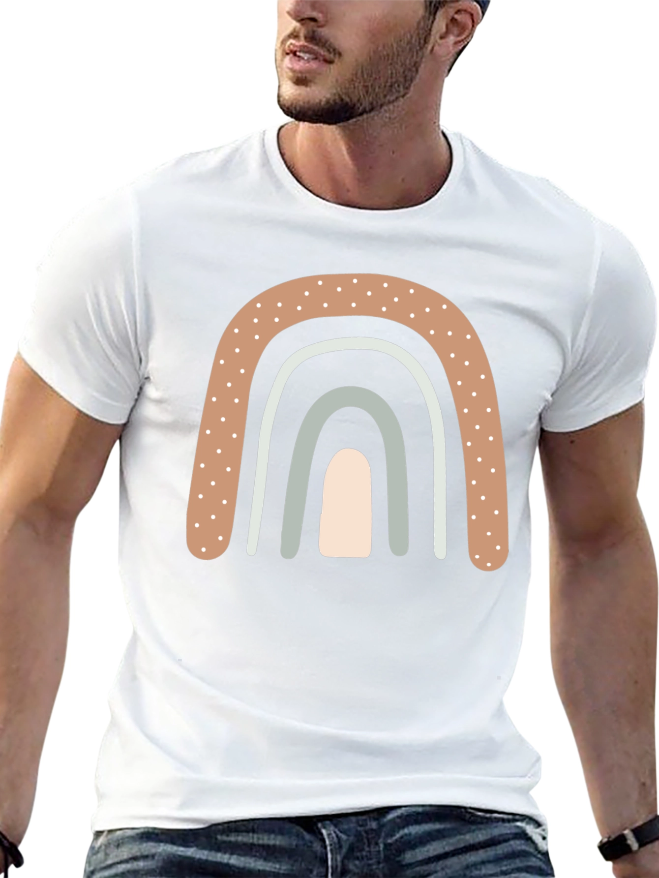 Boho Rainbow Graphic Tee