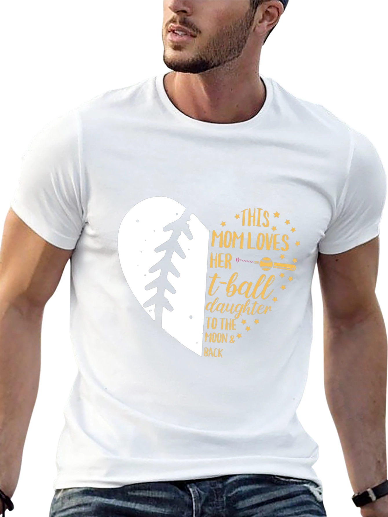 Mom Loves T-Ball Daughter T-Shirt