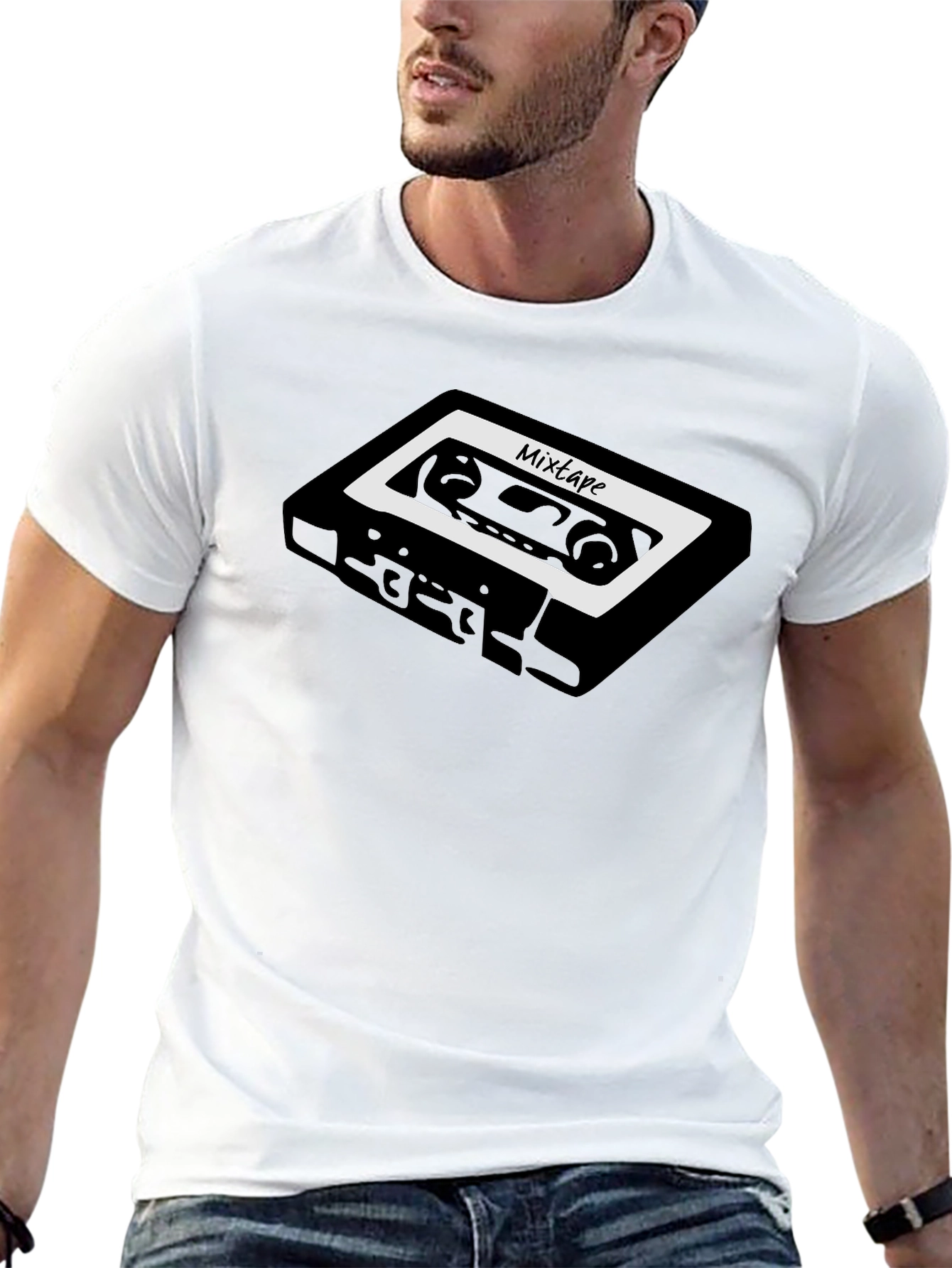 Mixtape Graphic Tee - Retro Cassette Design