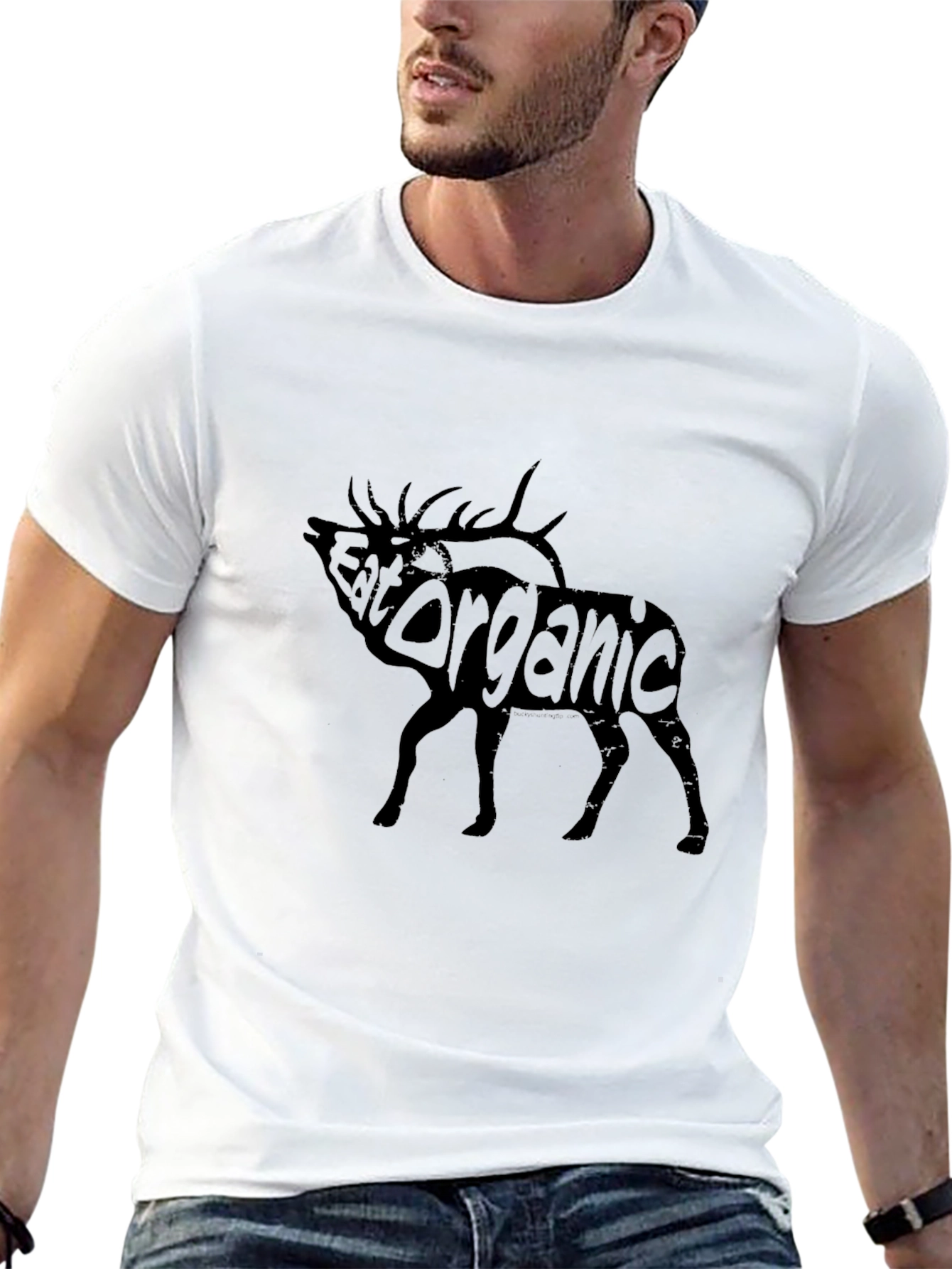 Eat Organic Graphic Tee - Black