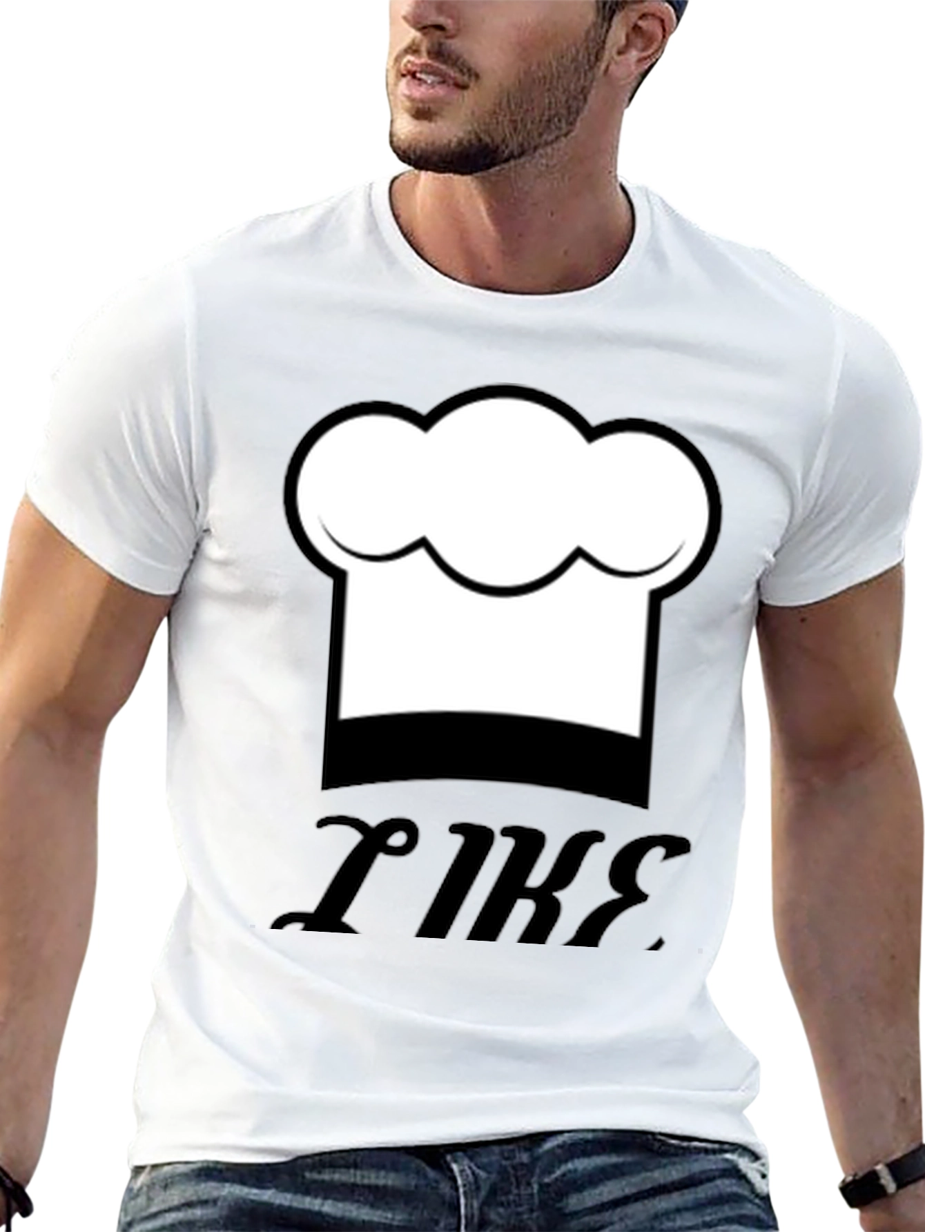 Chef Hat Graphic Black T-Shirt - Funny Cooking Tee
