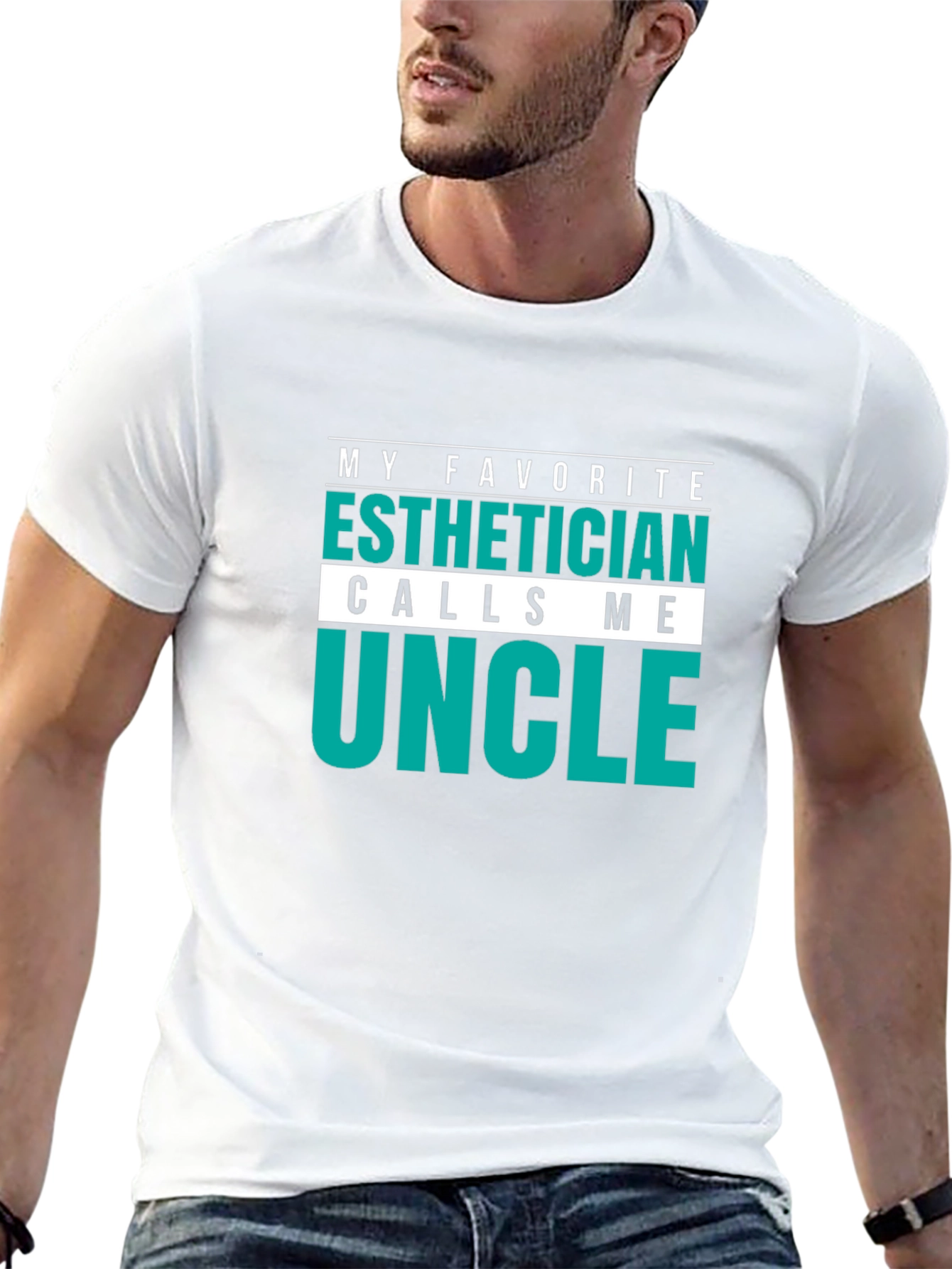 Esthetician Uncle T-Shirt Funny Gift