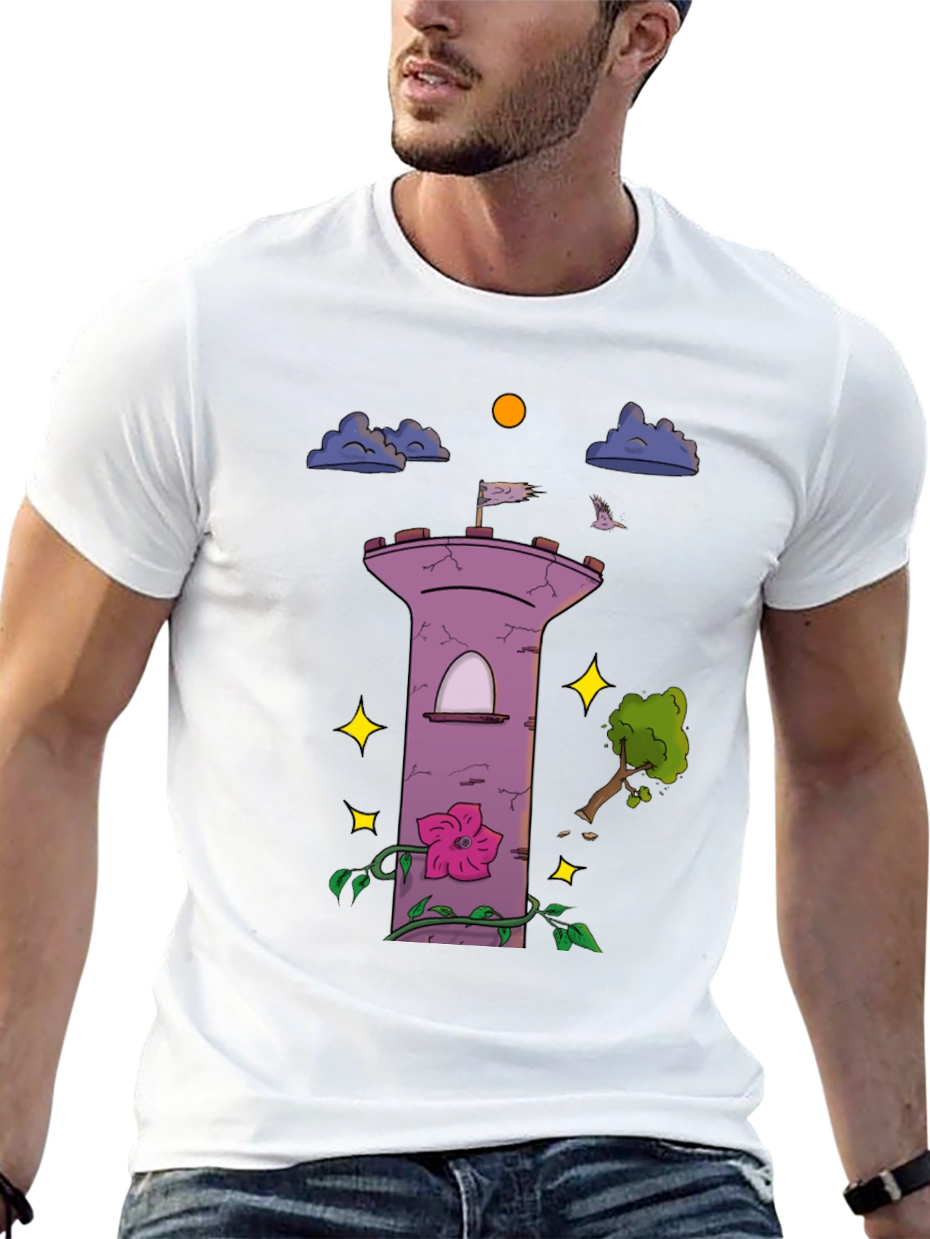 Enchanted Tower Graphic T-Shirt