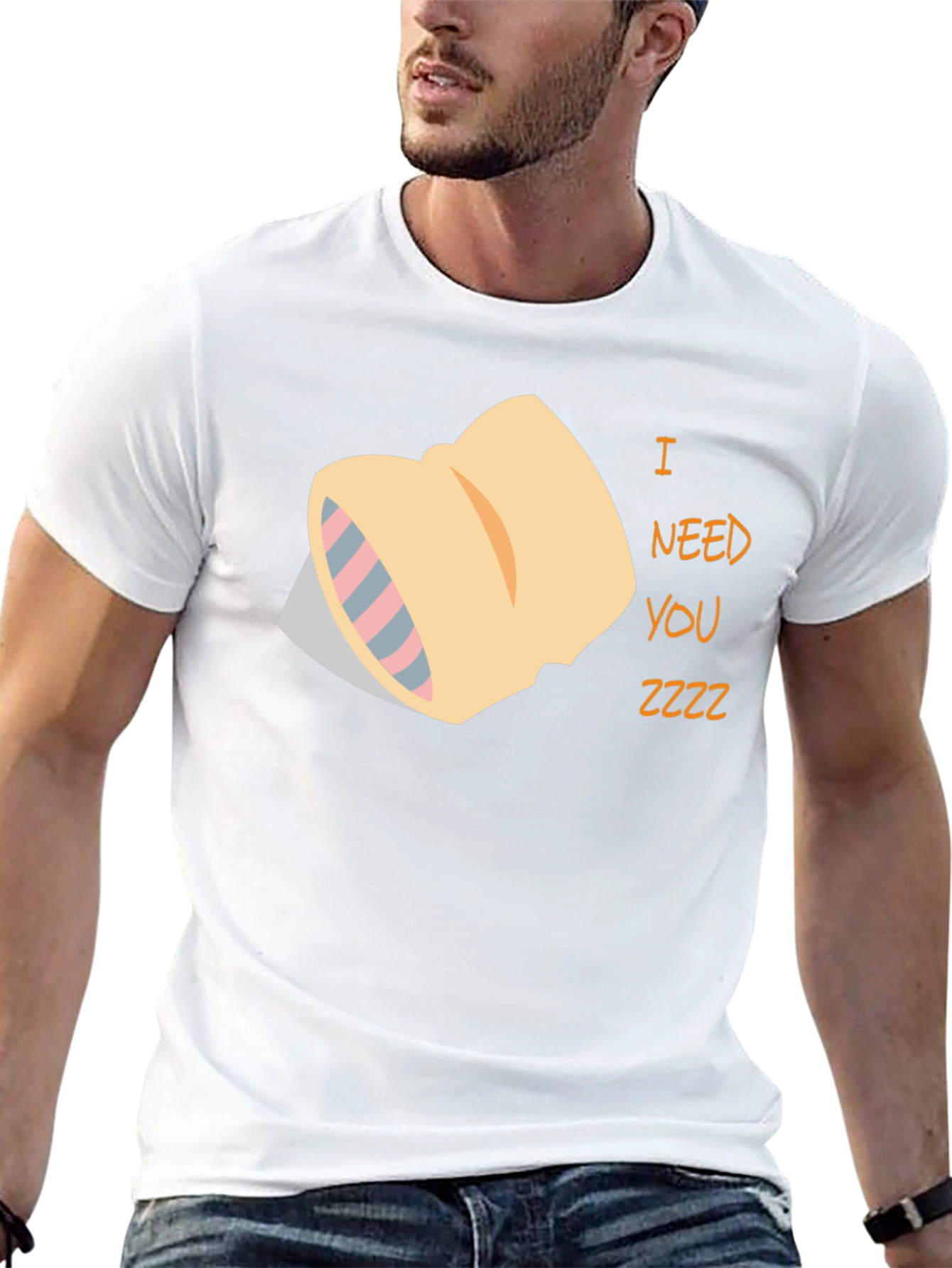 Sleepy Pillow T-Shirt - I Need You Zzzz