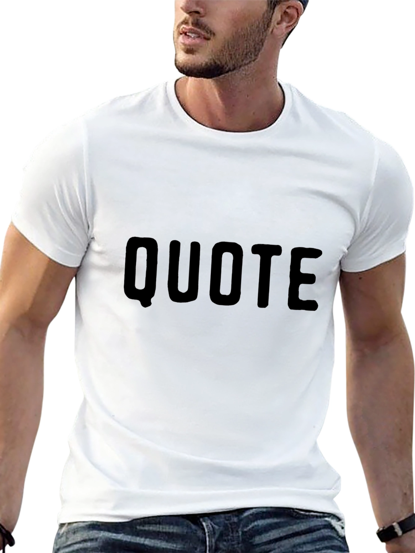 Mens Black Quote T-Shirt