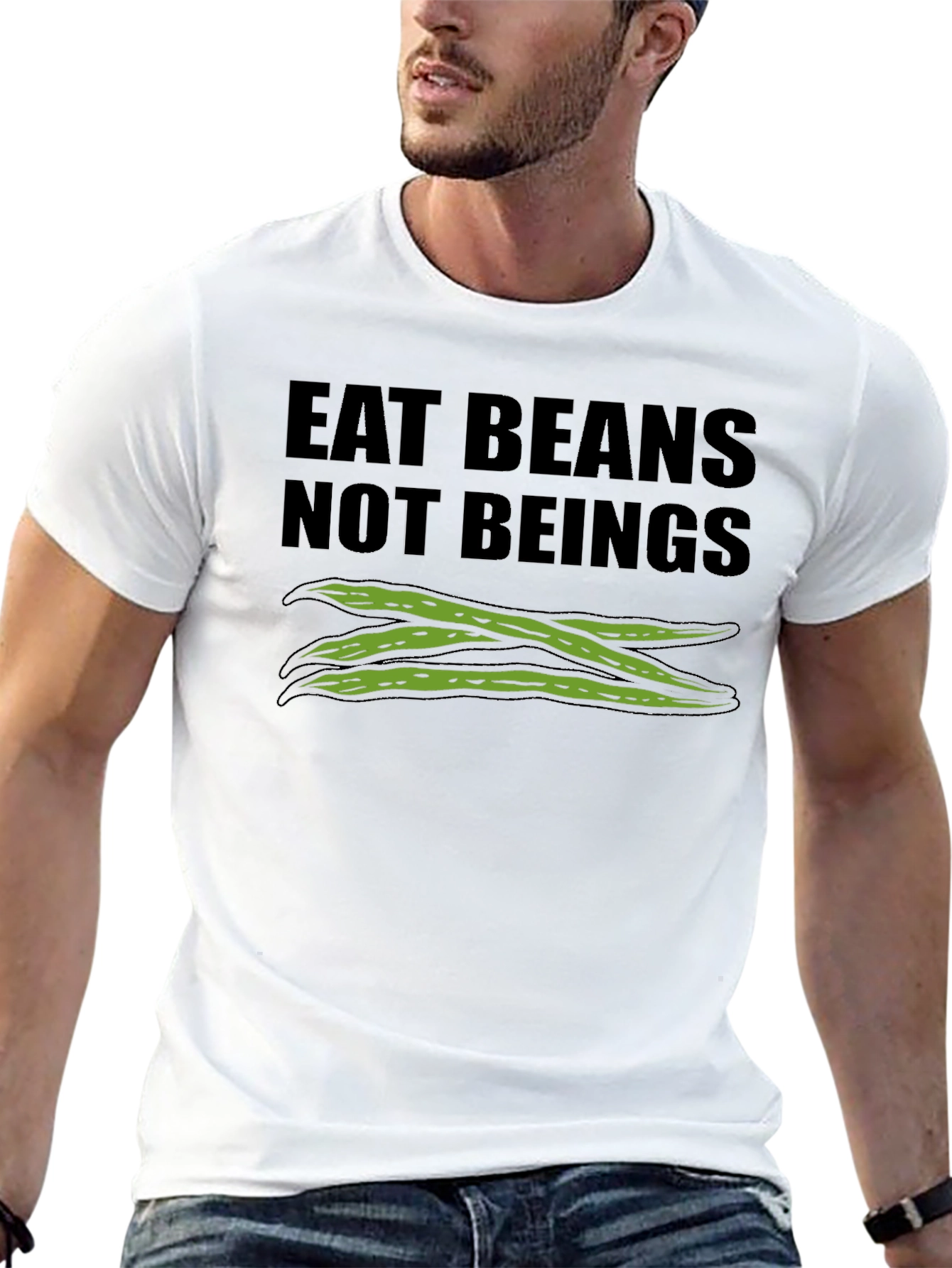 Eat Beans Not Beings Graphic Tee