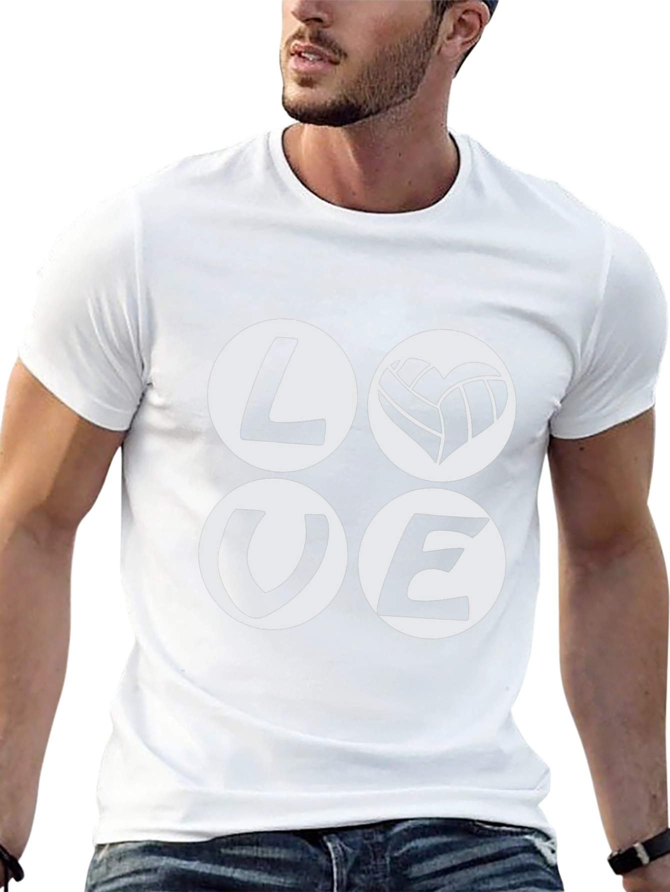 Love Volleyball Graphic Tee - Black Cotton T-Shirt