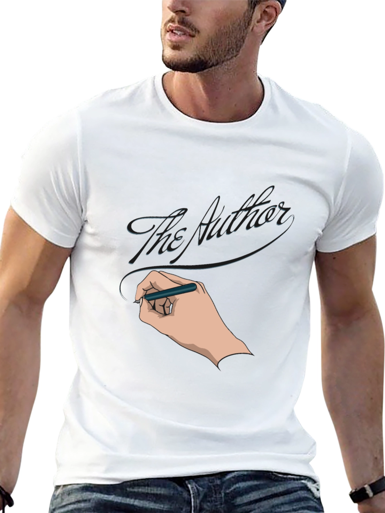 The Author Graphic T-Shirt - Black
