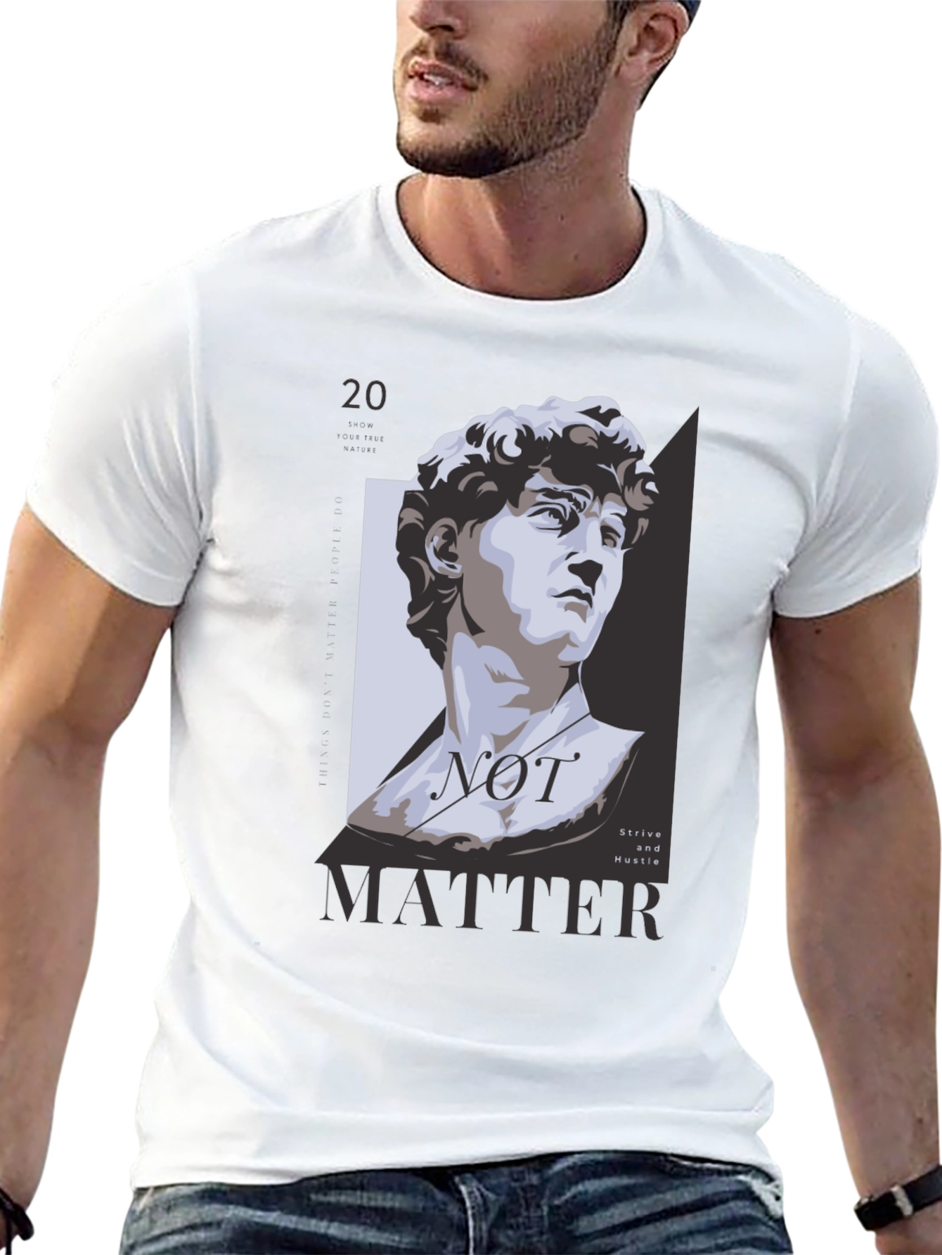 David Statue Graphic Tee - Not Matter Black T-Shirt