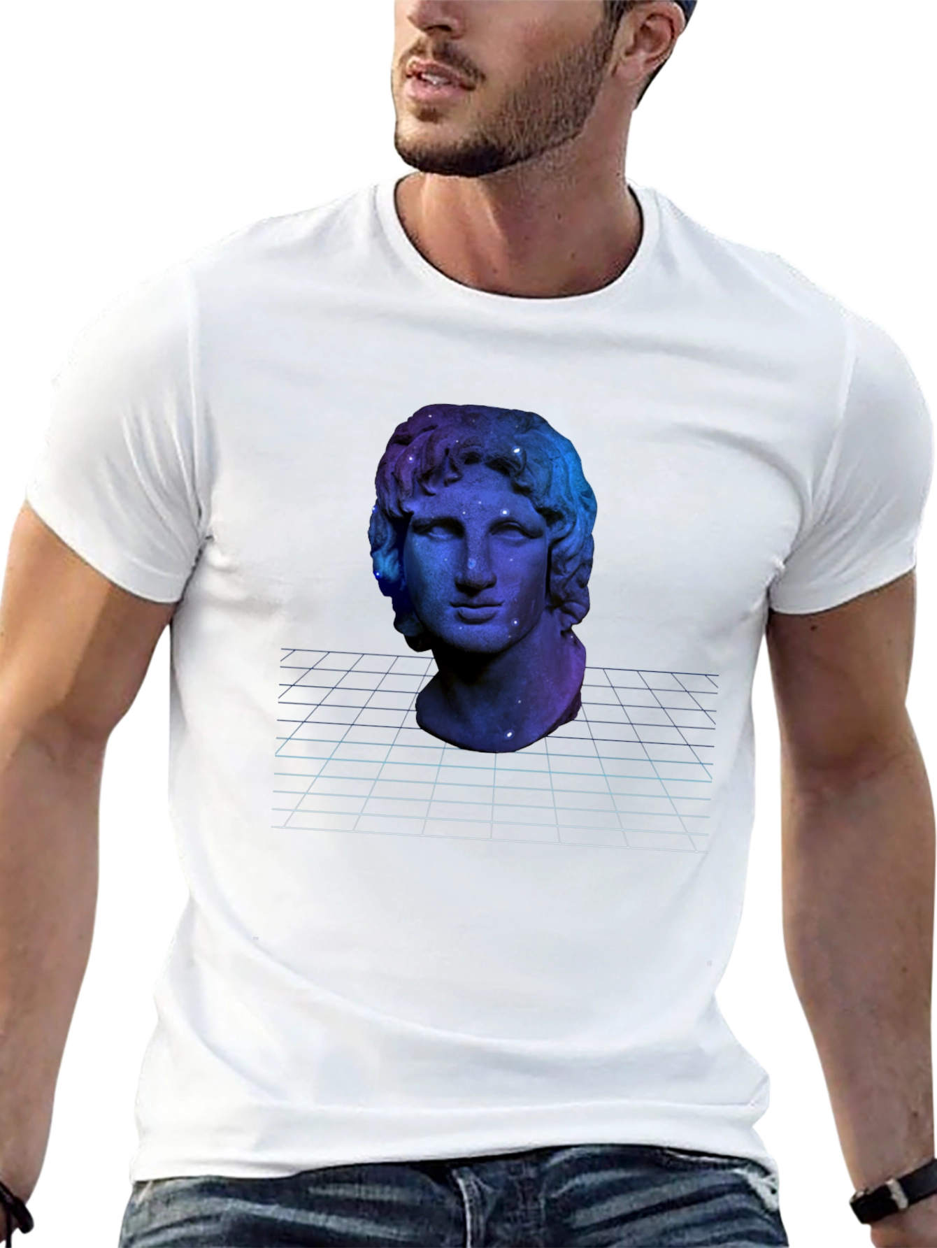 Nebula Statue Graphic Tee