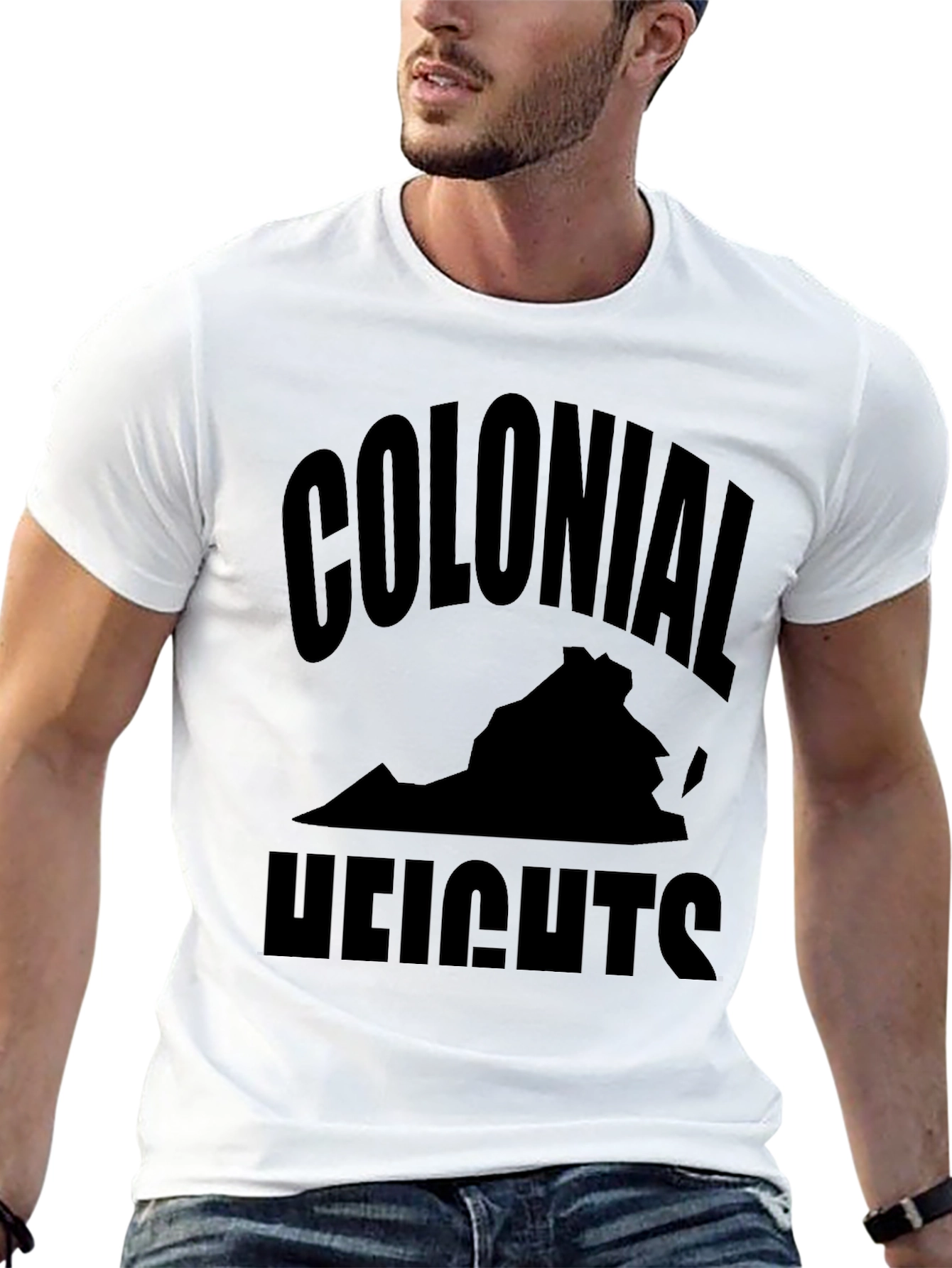 Colonial Heights Virginia Black Graphic T-Shirt