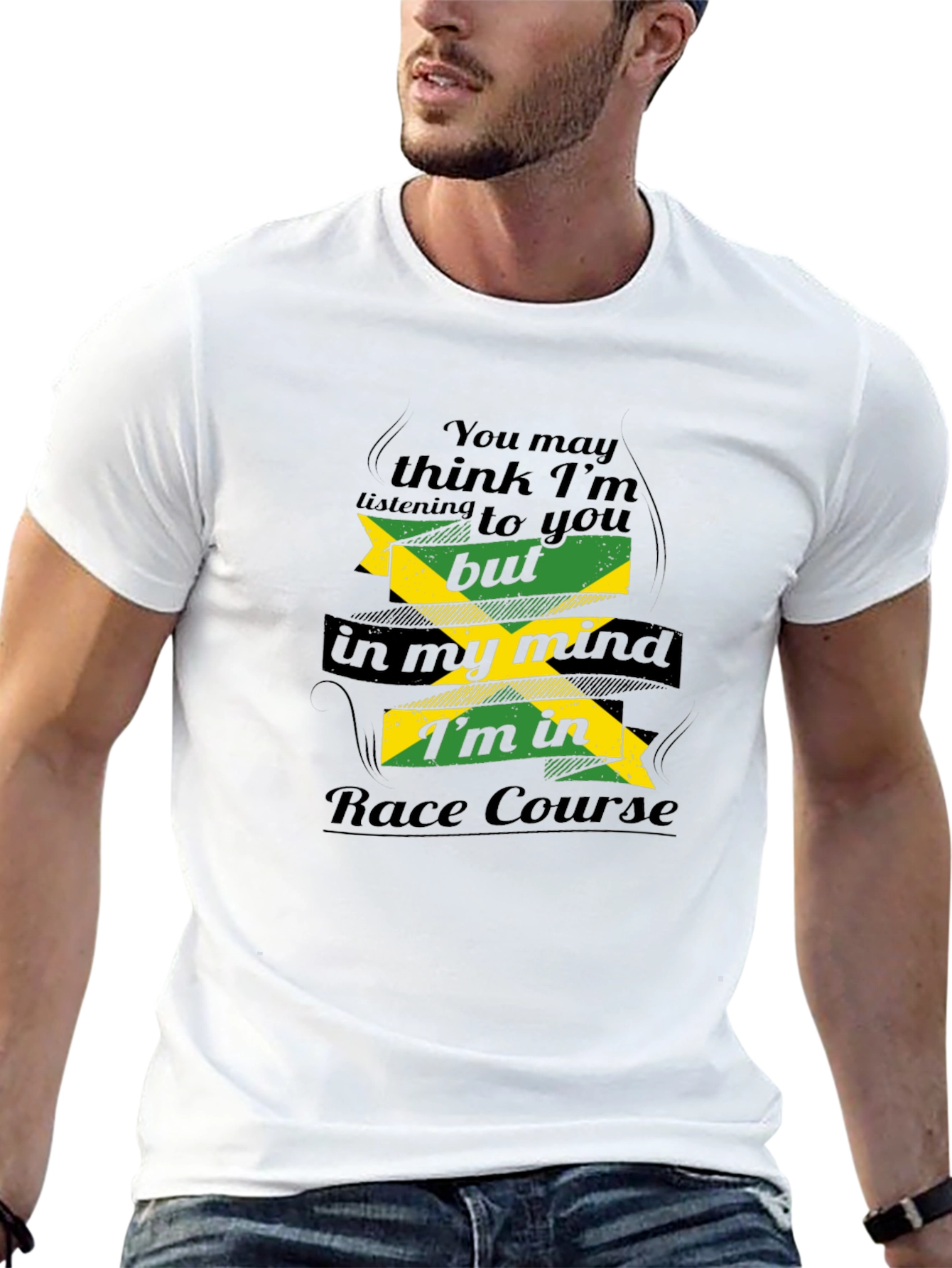 Funny Jamaica Race Course T-Shirt - Minds Elsewhere!