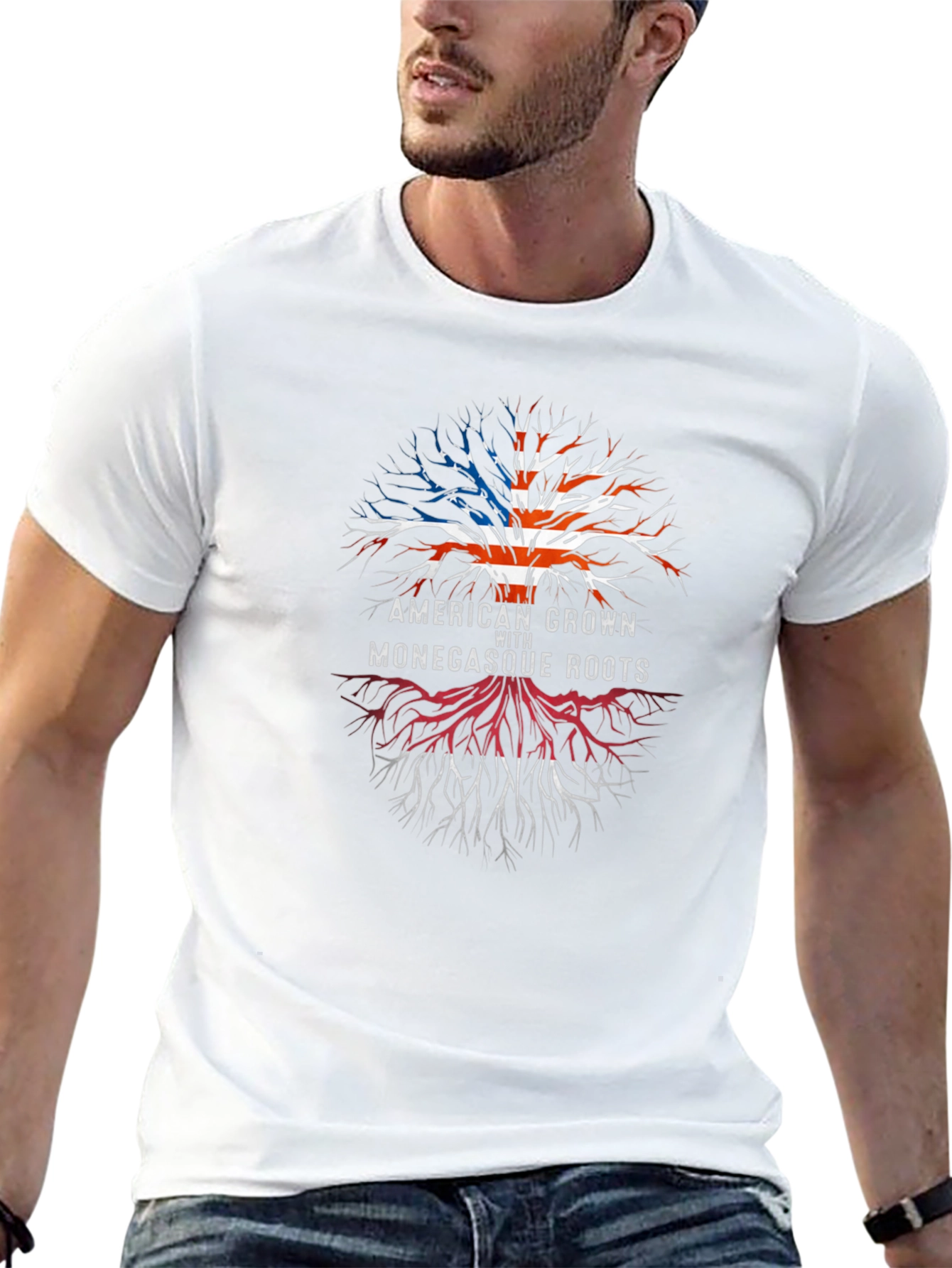 American Grown with Monegasque Roots T-Shirt