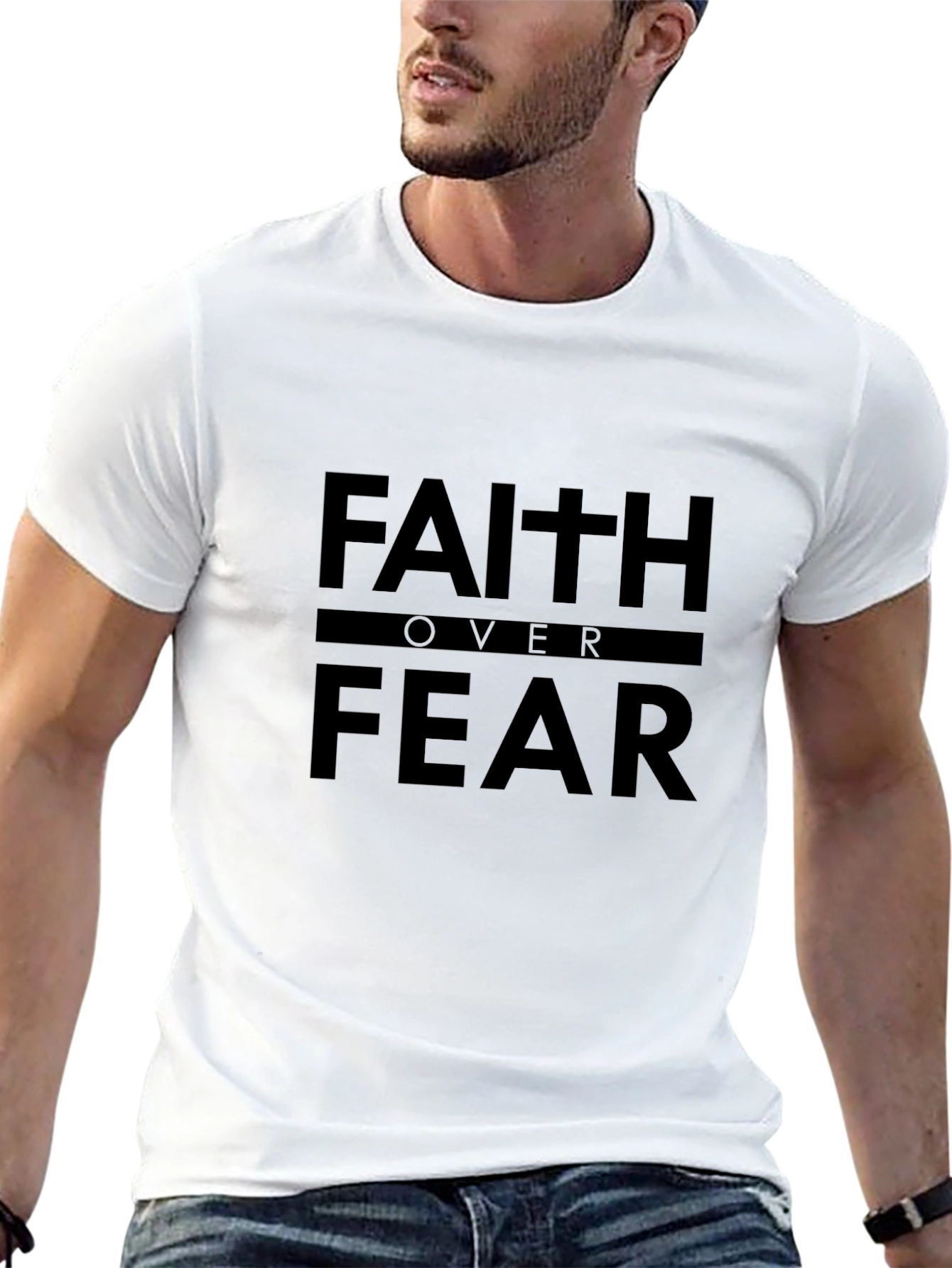 Faith Over Fear T-Shirt - Inspirational Tee