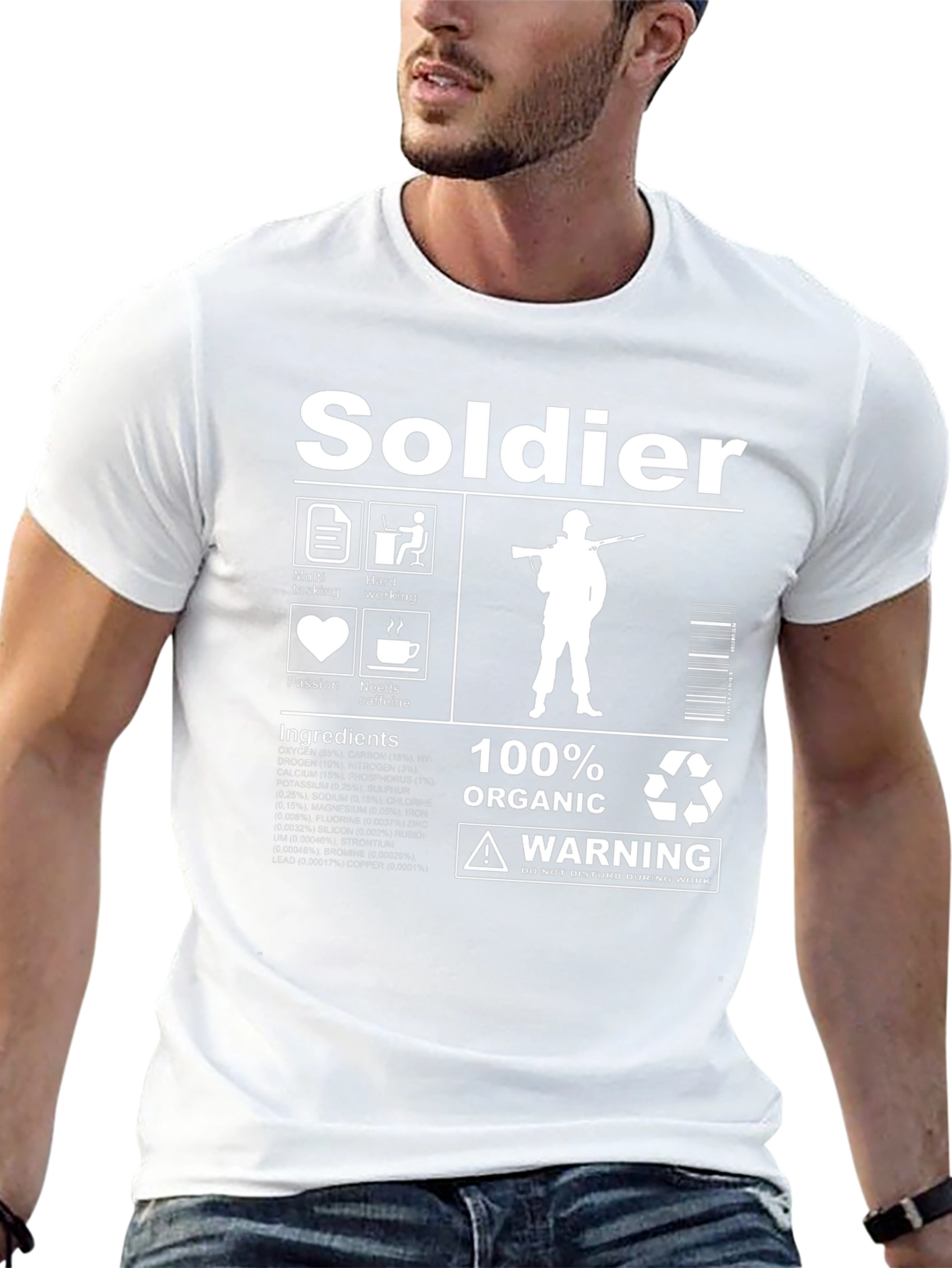 Soldier Graphic T-Shirt - Organic & Humorous