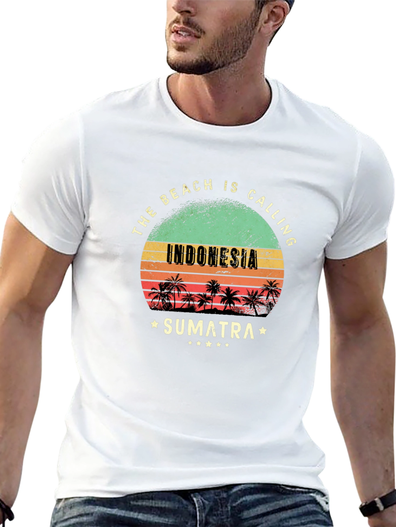 Indonesia Sumatra Beach Calling T-Shirt