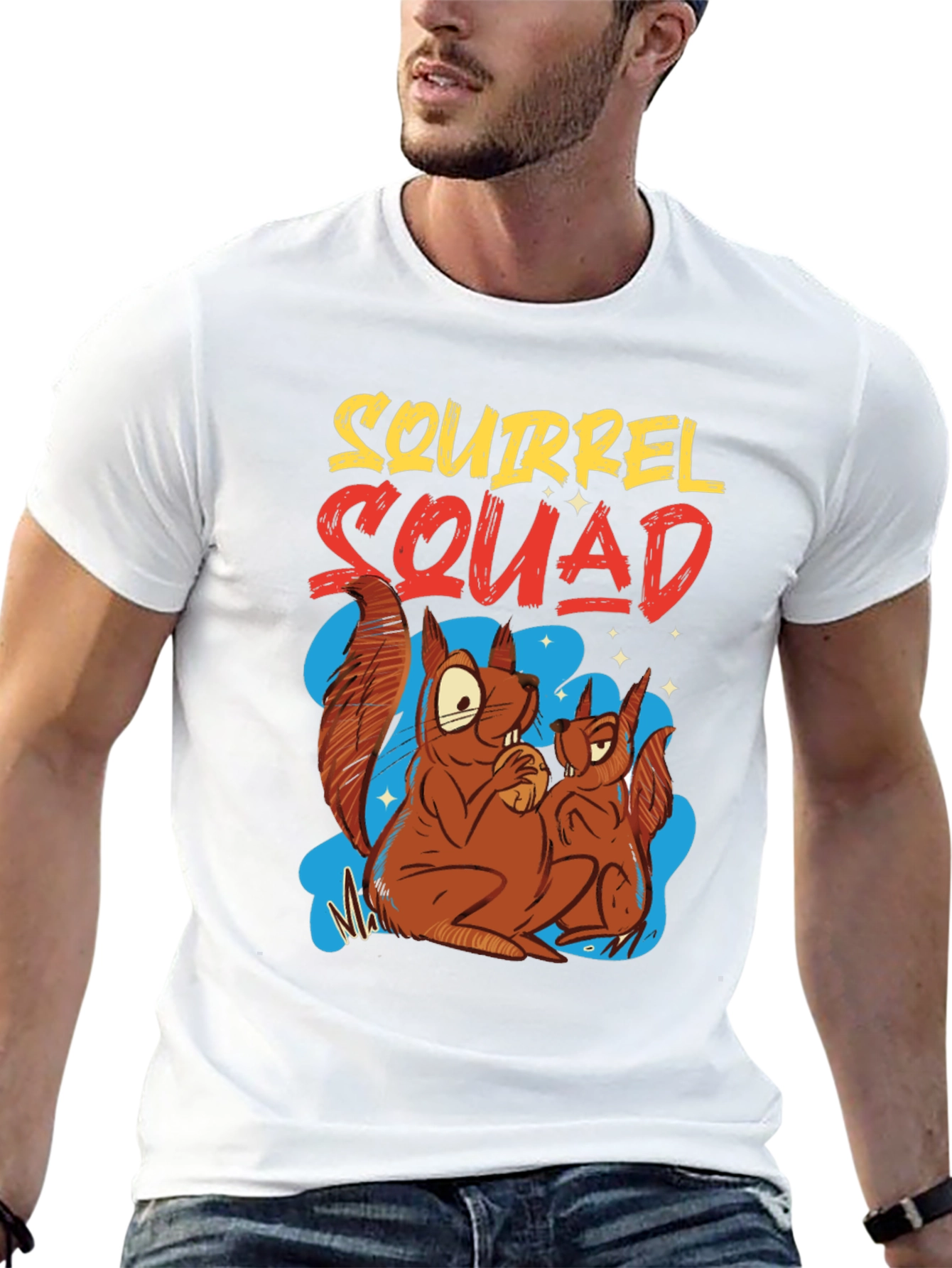 Squirrel Squad Graphic T-Shirt - Fun Cartoon Design