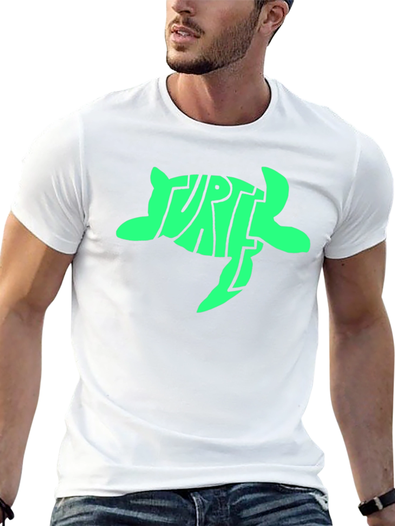 Turtle Graphic T-Shirt - Black - Unique Design