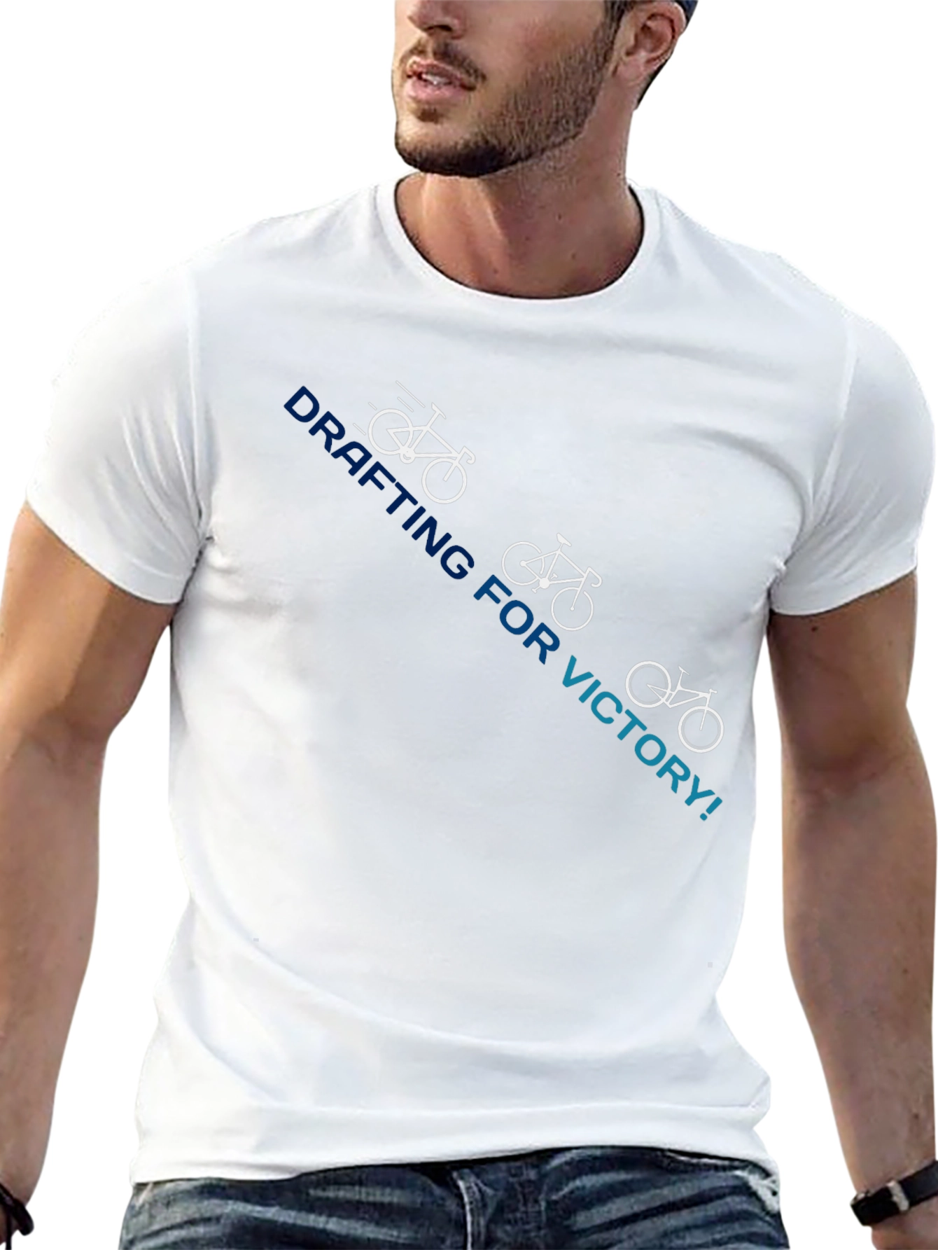 Drafting For Victory T-Shirt Cycling Graphic Tee