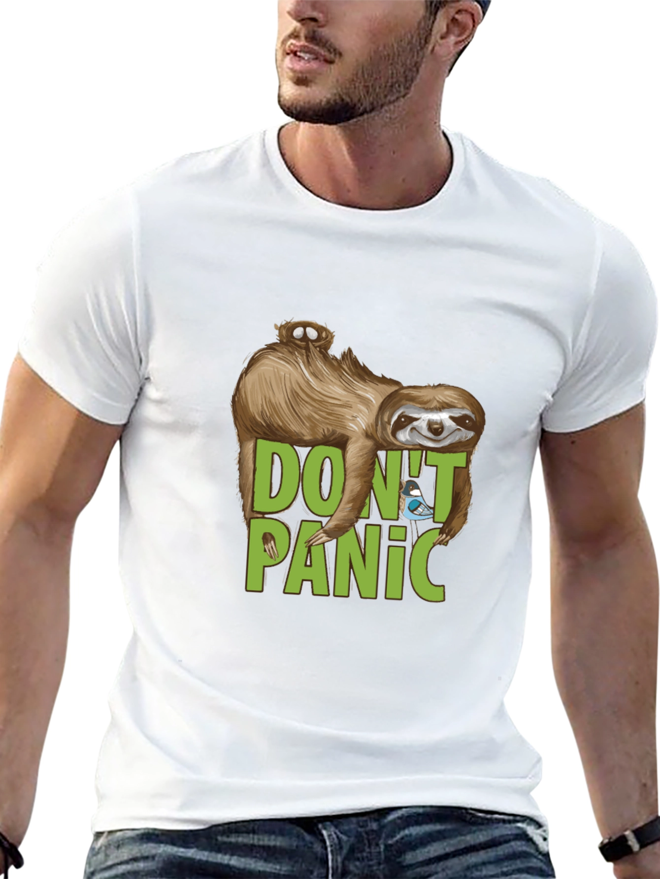 Dont Panic Sloth T-Shirt