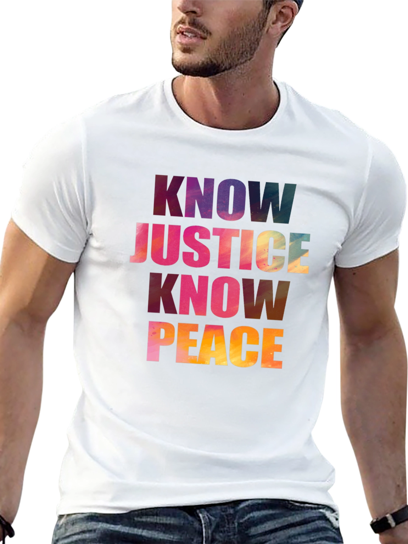 Know Justice Know Peace Graphic T-Shirt