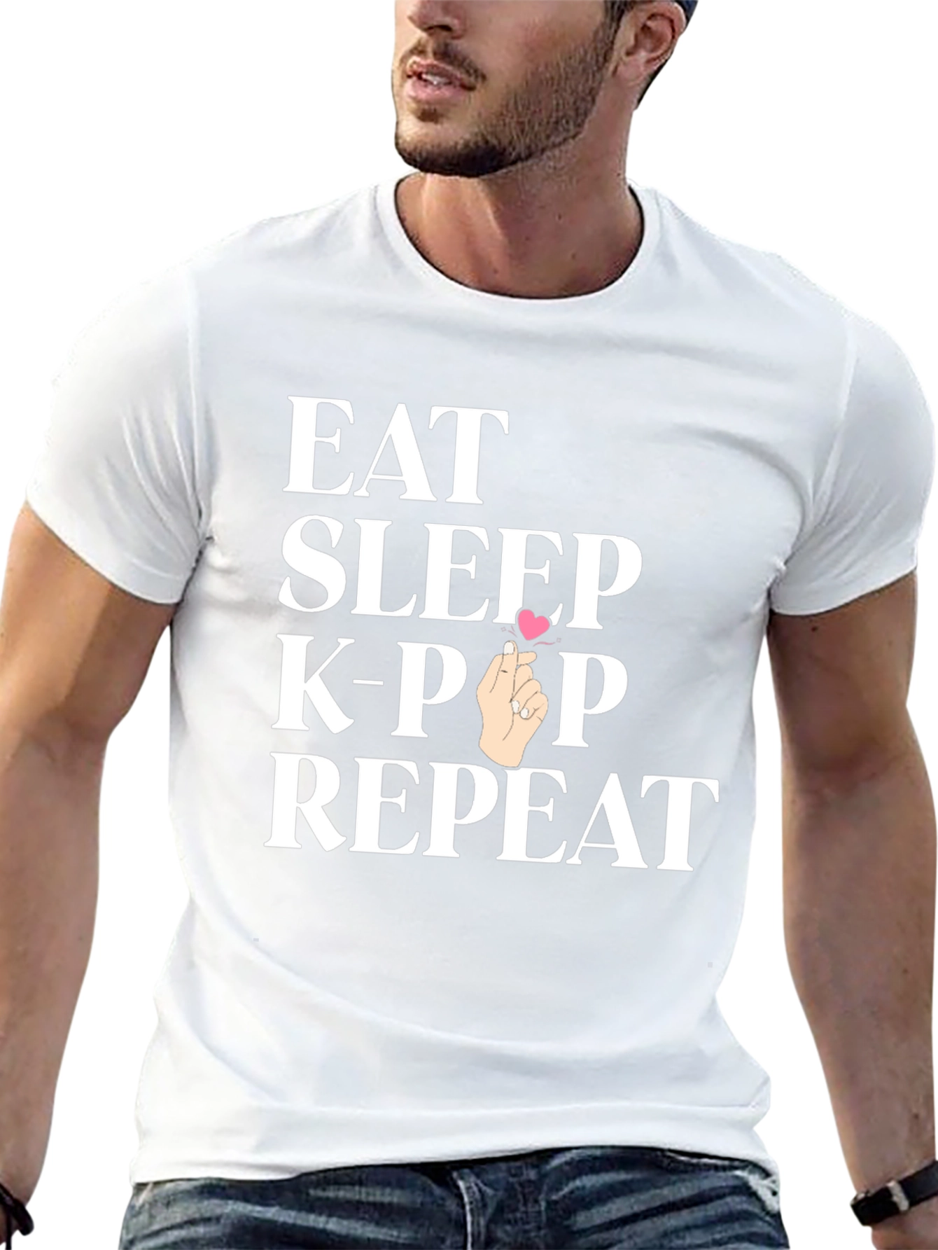 Eat Sleep K-Pop Repeat T-Shirt