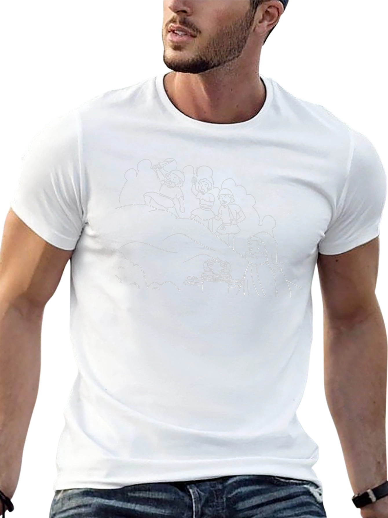 Graphic Print Black T-Shirt