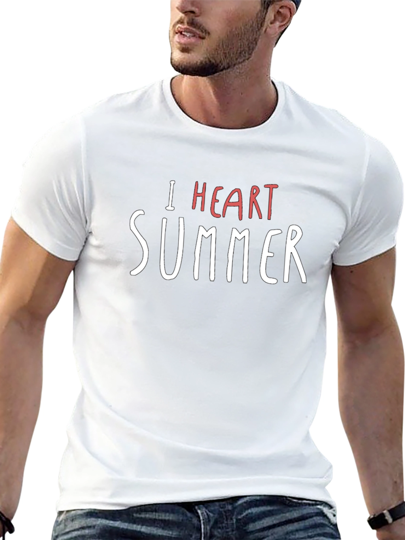 I Heart Summer Black T-Shirt