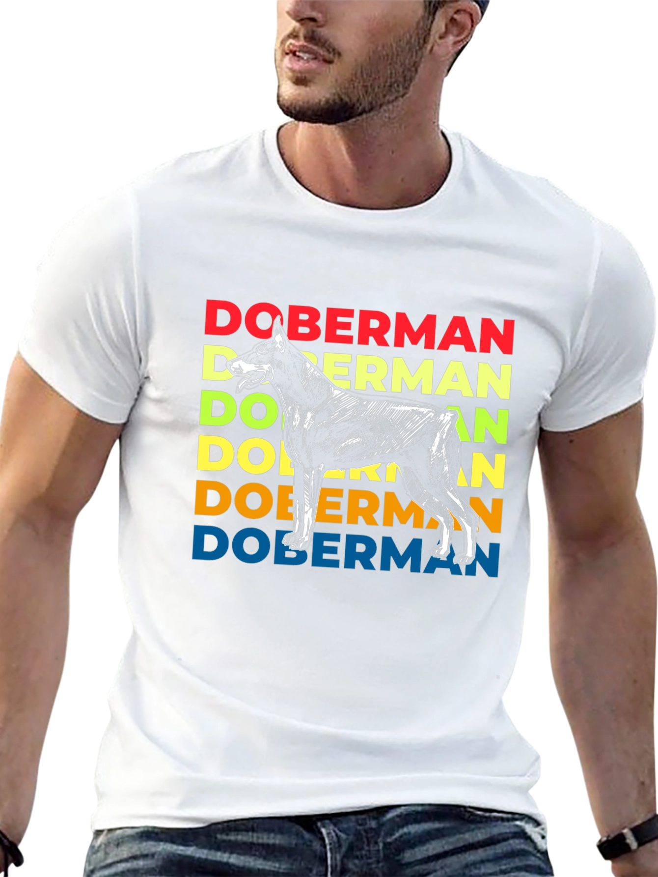 Doberman Dog Retro Graphic T-Shirt