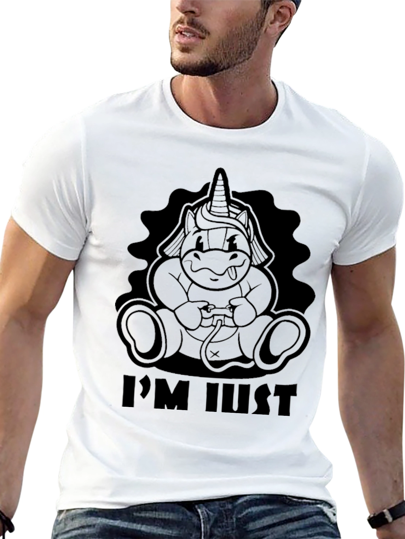 Gamer Unicorn T-Shirt - Black