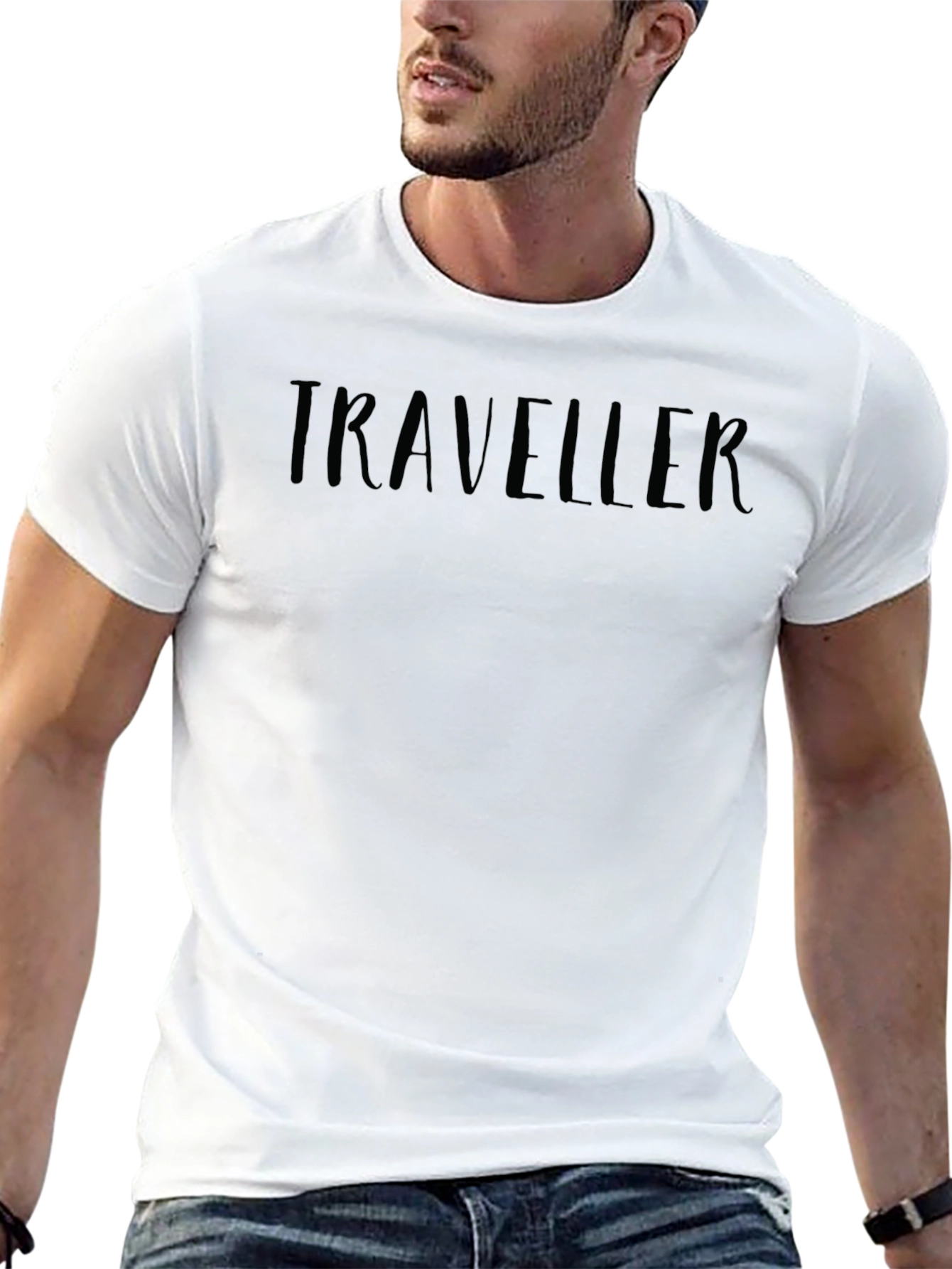 Traveller Graphic Black T-Shirt Casual Wear
