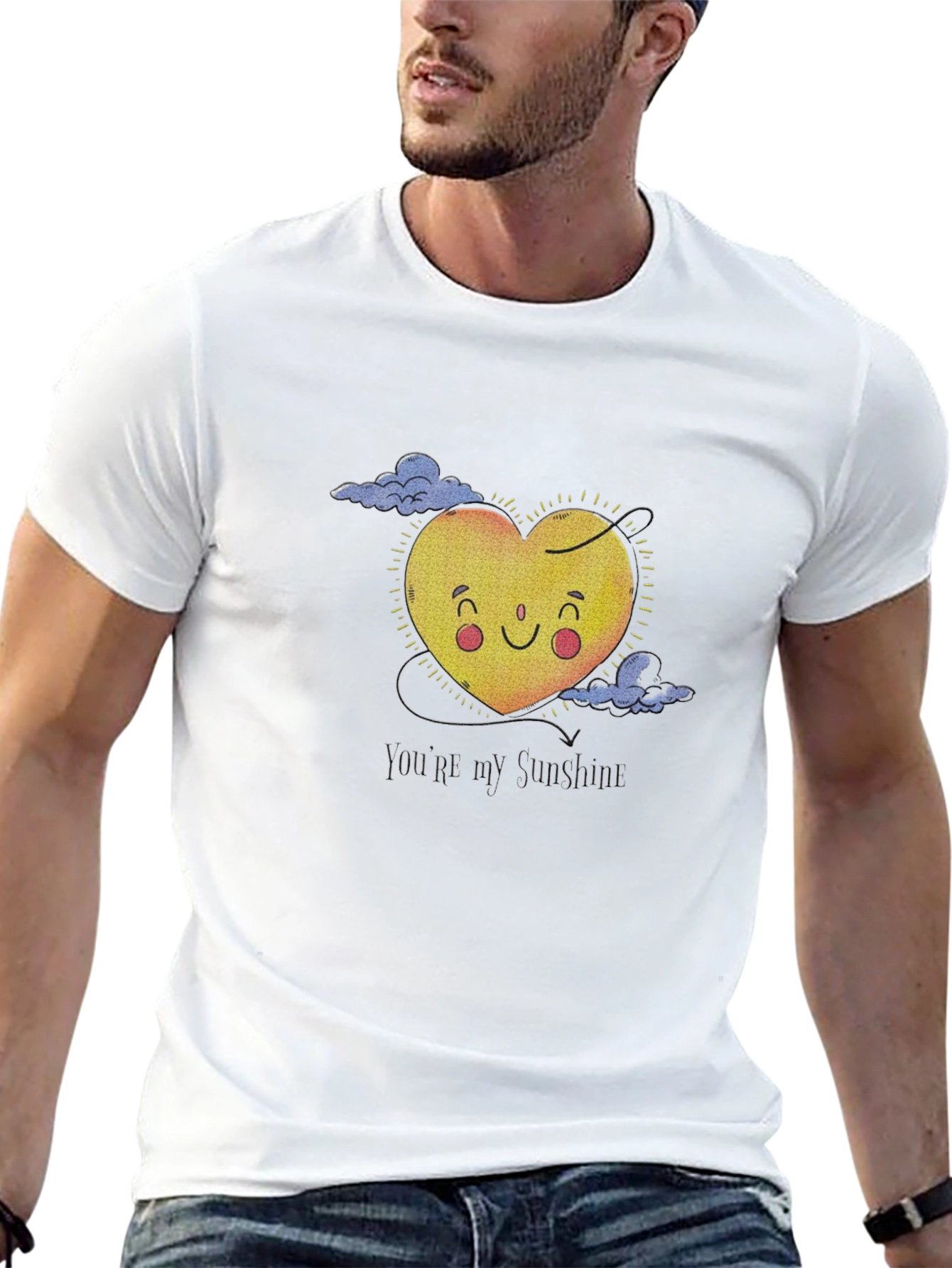 Sunshine Heart Graphic T-Shirt - Black