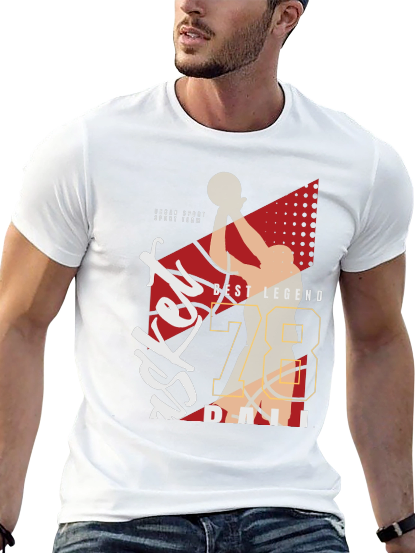 Basketball Legend Graphic Tee - Sporty Style