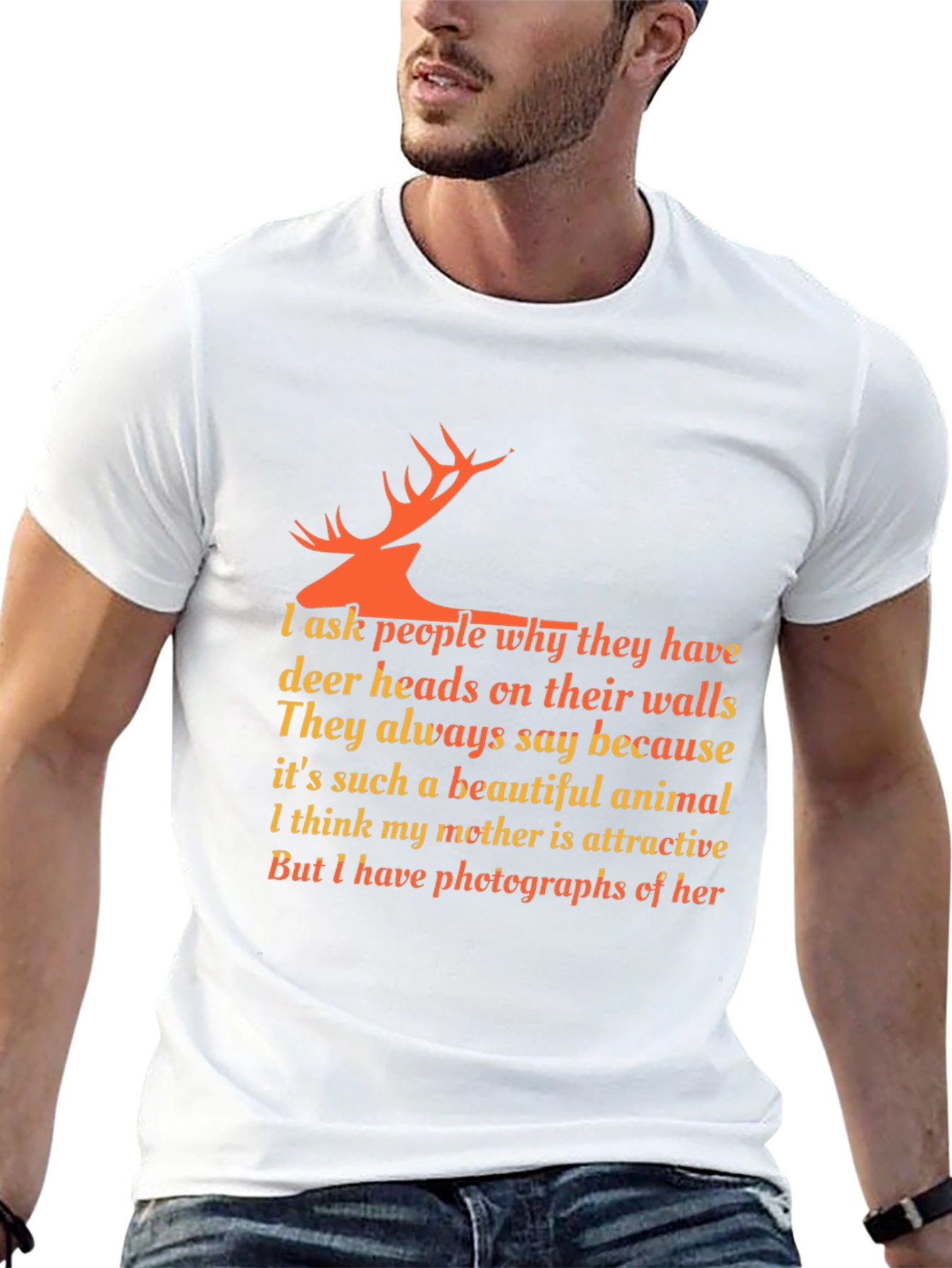 Deer Head Quote T-Shirt