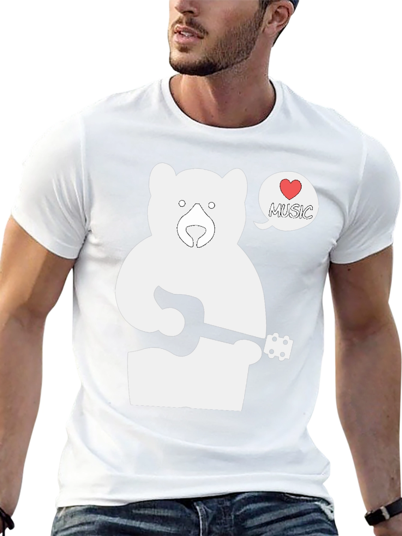 Bear Loves Music T-Shirt