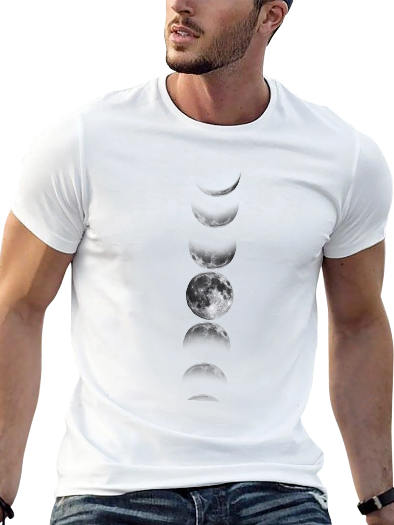 Lunar Phase T-Shirt - Celestial Style
