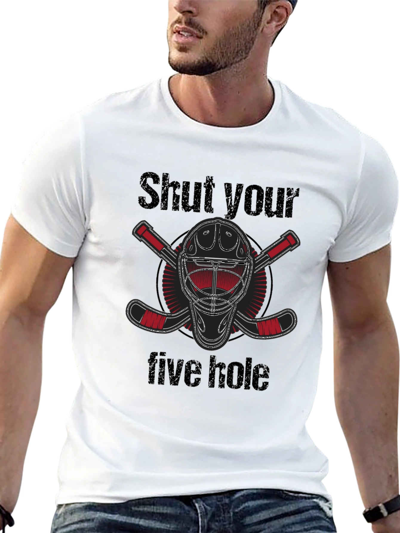 Shut Your Five Hole Hockey T-Shirt